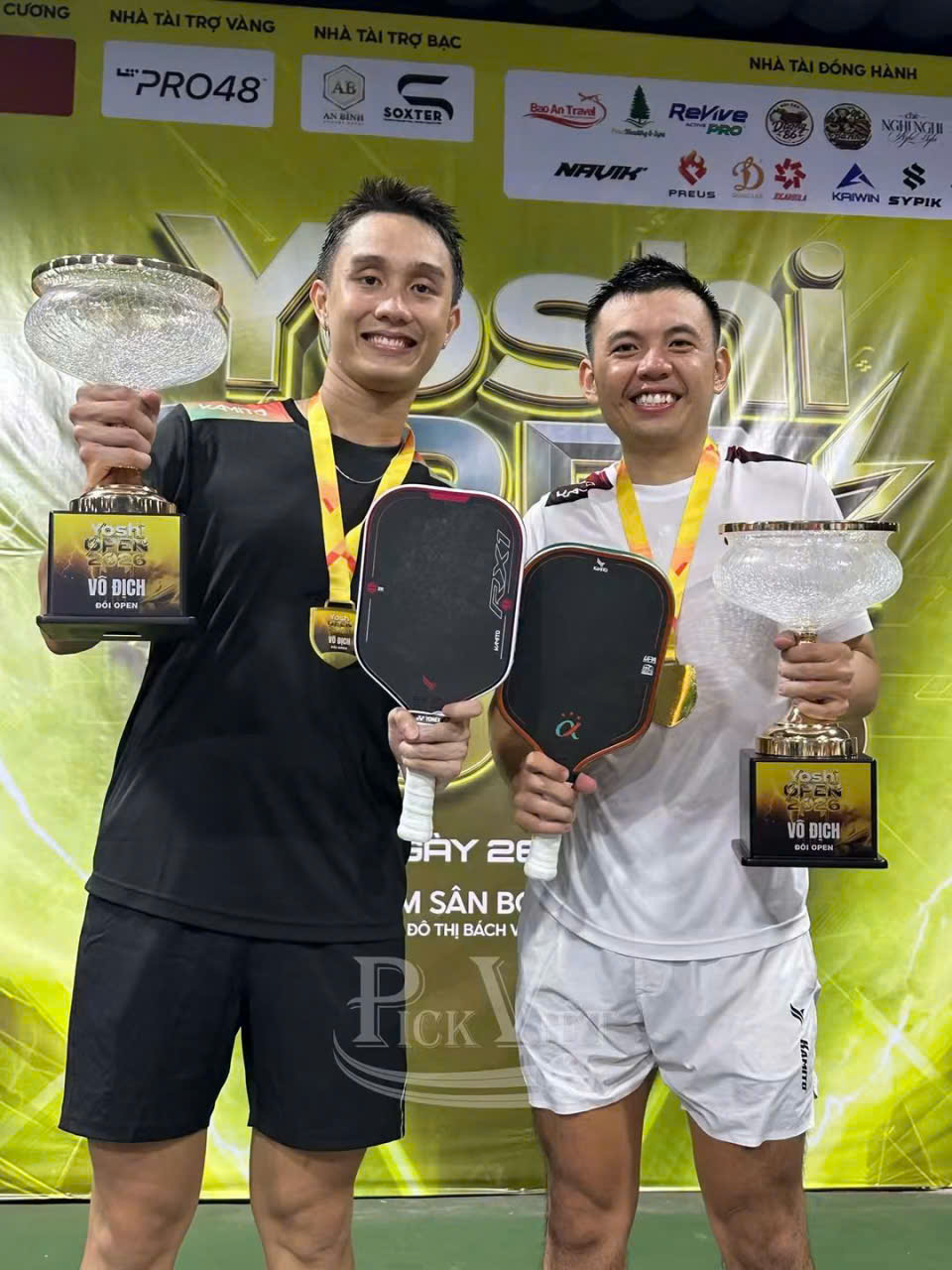 Vợt Pickleball Kamito Alpha X 3 Sao - Cam - 16mm