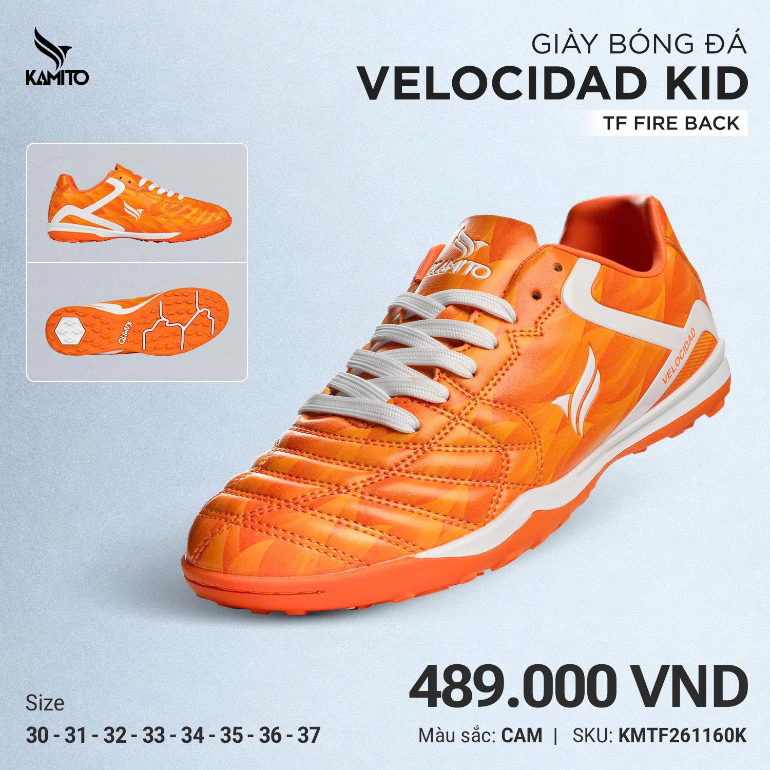 Kamito Velocidad Fireback KID TF - Cam