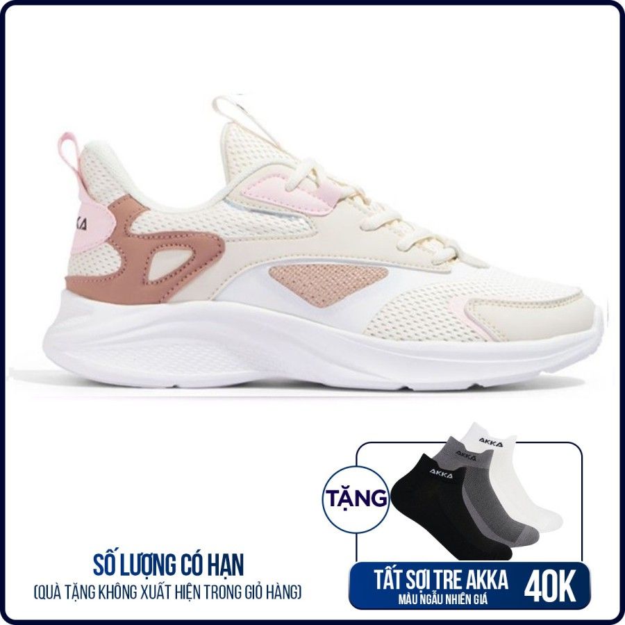 Giày thể thao AKKA Active 2201 - Trắng kem