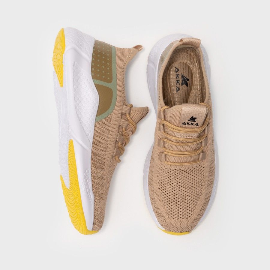 Giày AKKA FLYKNIT TRAINER - Vàng đất