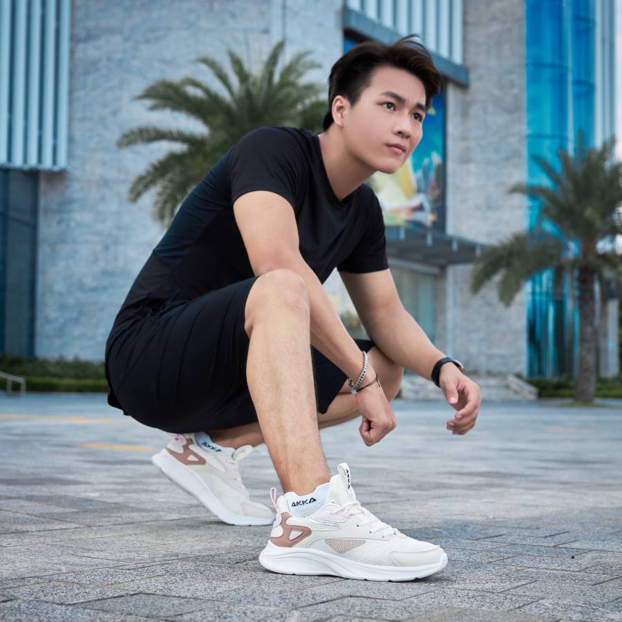 Giày thể thao AKKA Active 2201 - Trắng kem