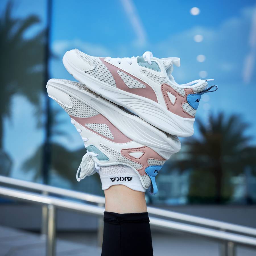 Giày nữ thể thao AKKA Active 2201 - Trắng/Hồng