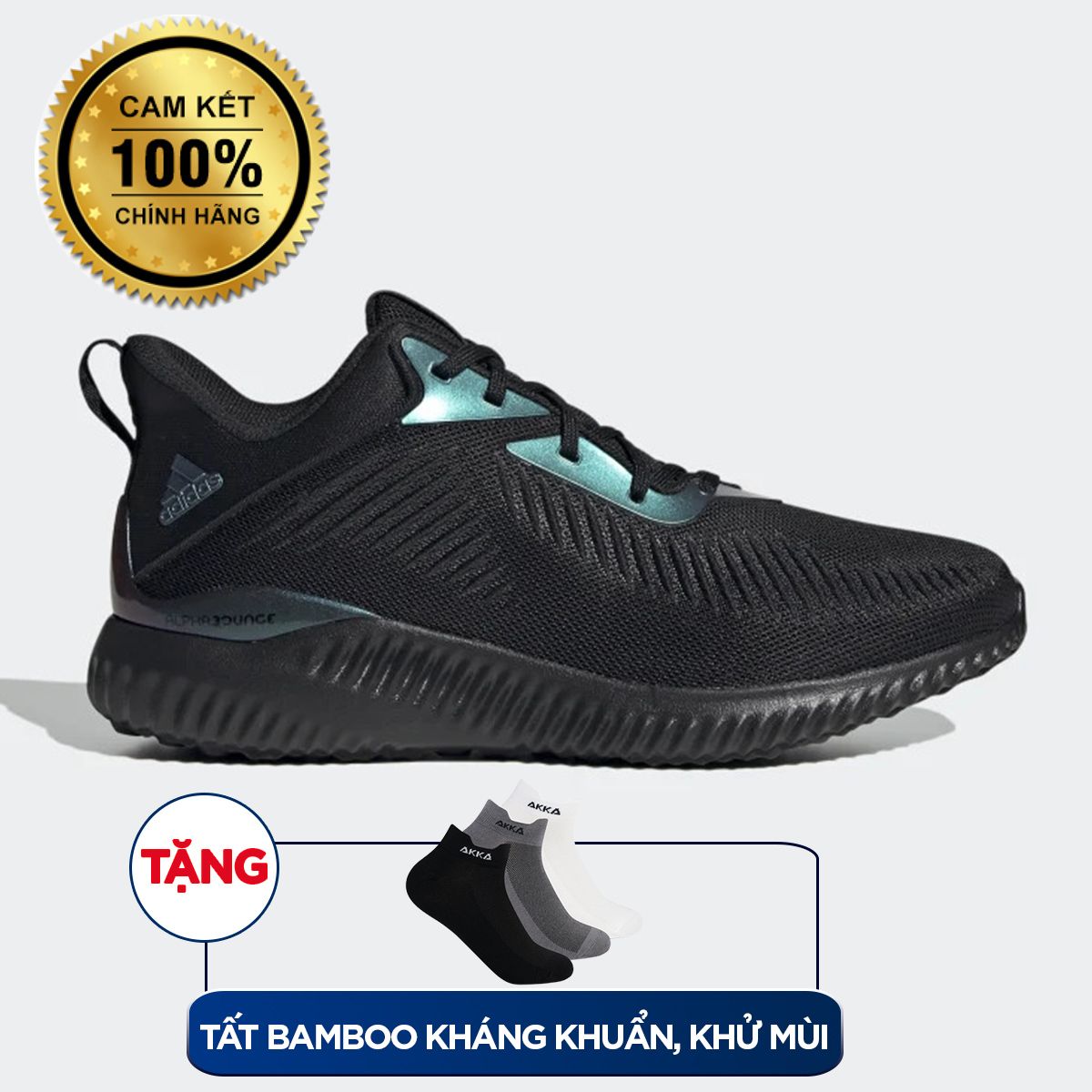 Adidas Alphabounce+Adidas Alphabounce - Đen+37895699