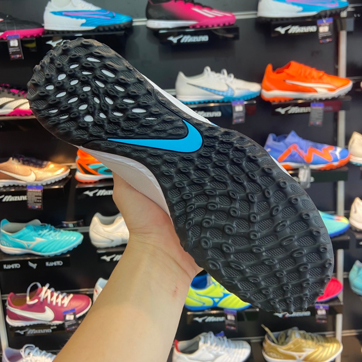 Nike Tiempo 9 Pro TF - Trắng/Xám - DA1192-146