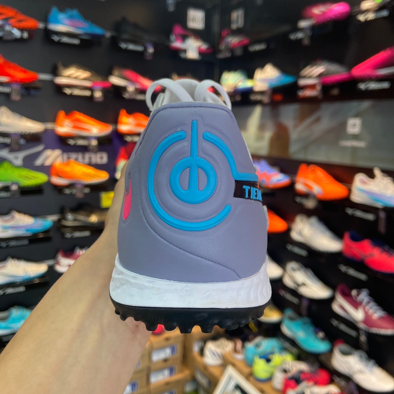 Nike Tiempo 9 Pro TF - Trắng/Xám - DA1192-146