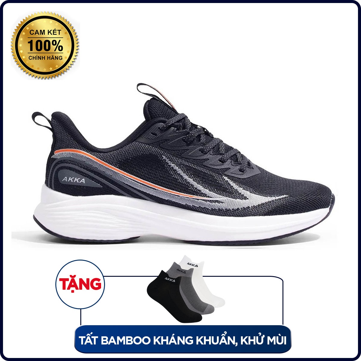 Giày thể thao AKKA Active 2221 - Đen/Cam