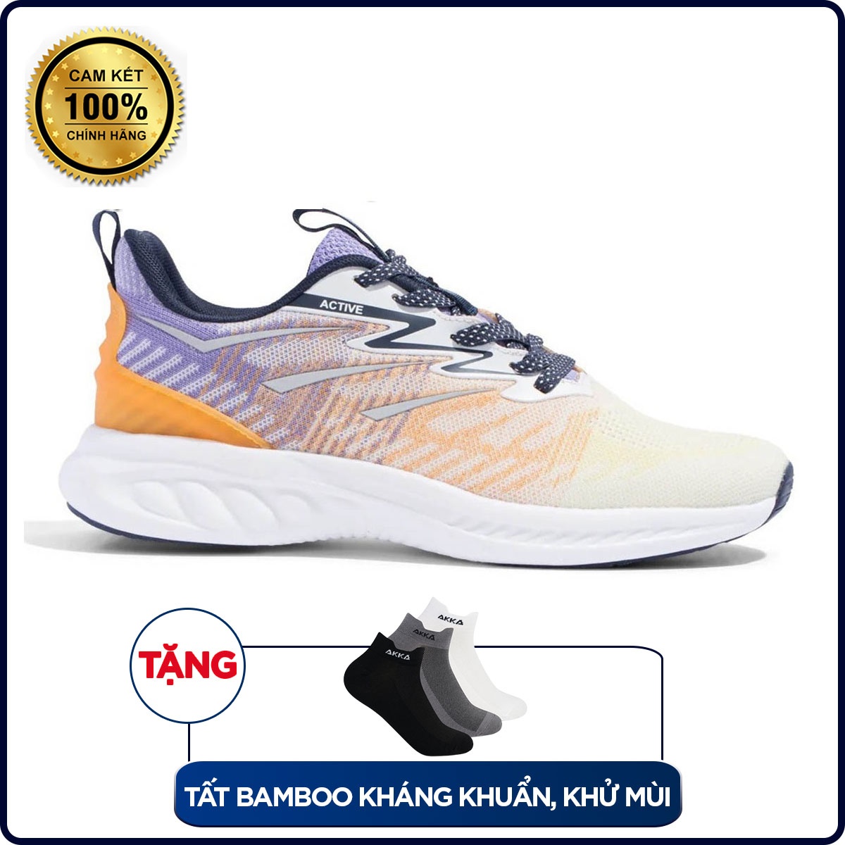 Giày thể thao AKKA Active 2210 Vàng/Tím