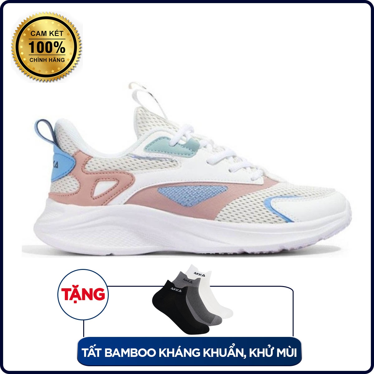 Giày thể thao AKKA Active 2201 - Trắng/Hồng