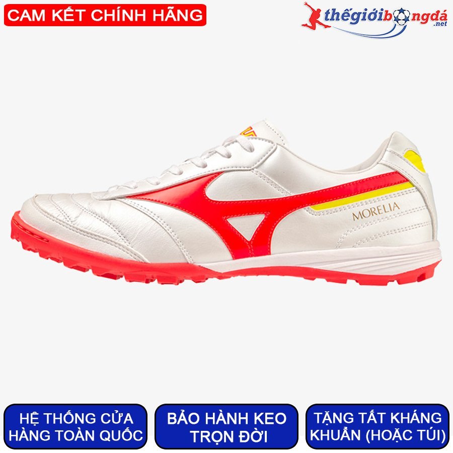 Mizuno Morelia Sala+Mizuno Morelia Sala Elite TF - Trắng/Đỏ - Q1GB230164+38410886