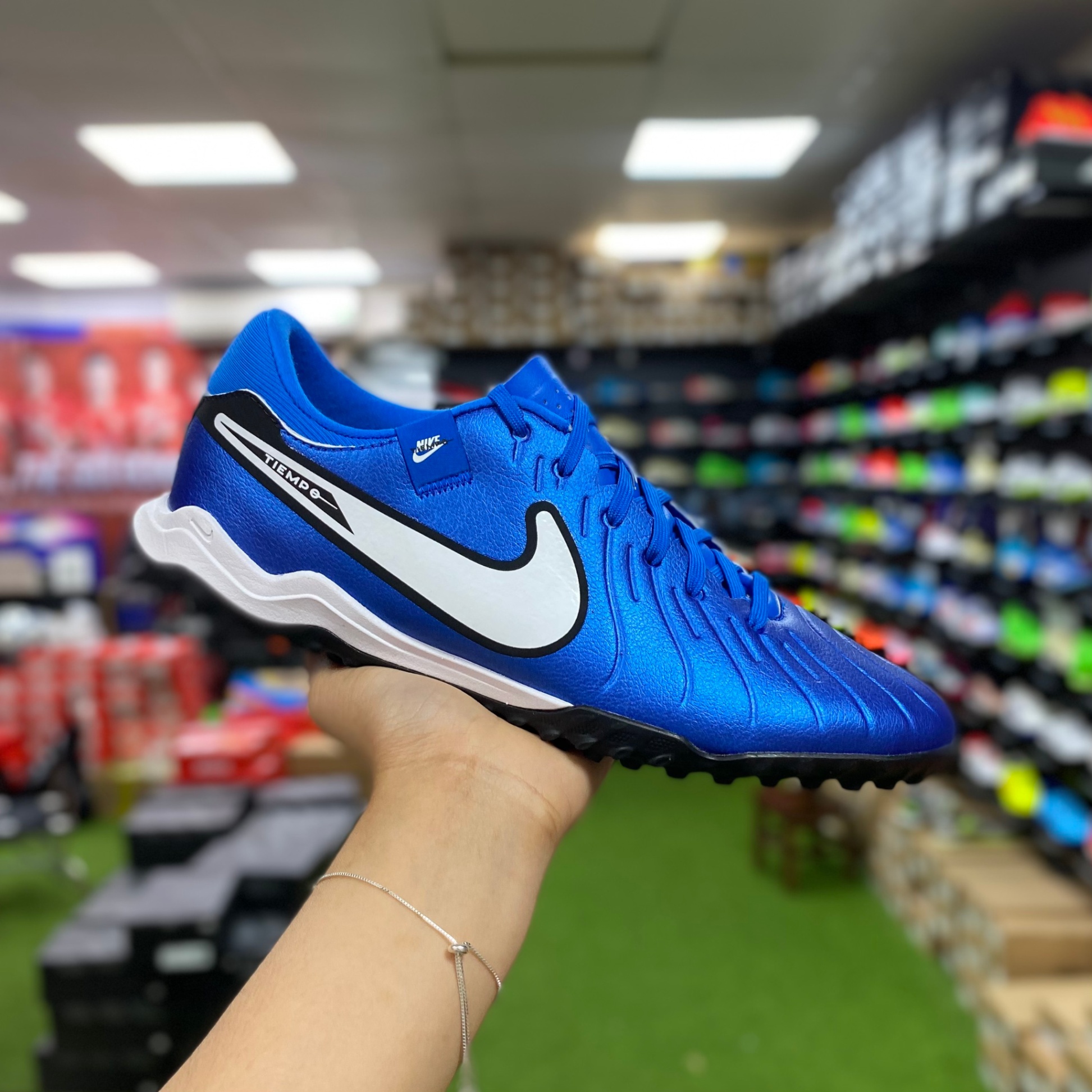 Nike Tiempo 10 Academy Mad Ambition TF - Xanh biển - DV4342-400