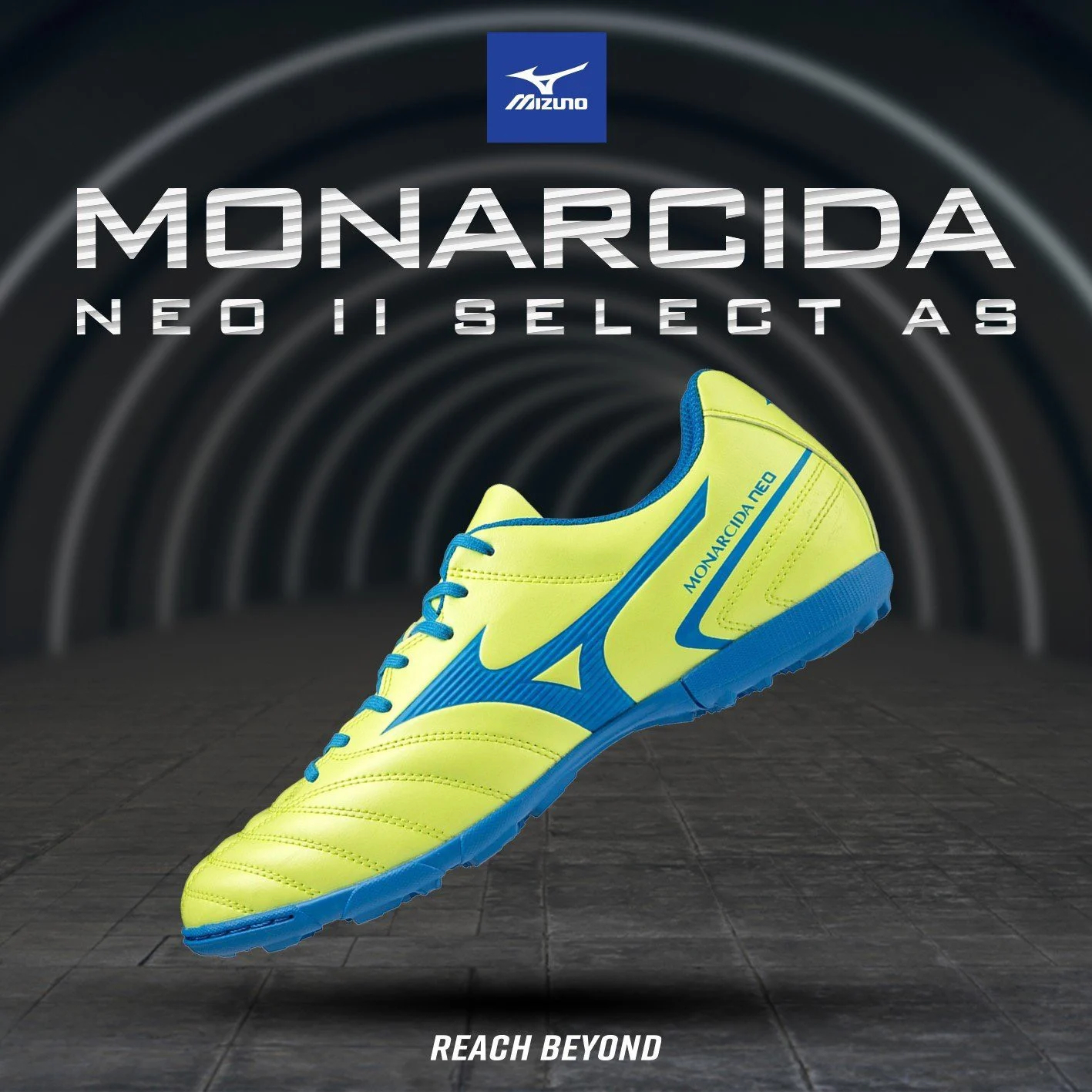 Mizuno Monar Neo II Select AS - Vàng/Xanh P1GD232554