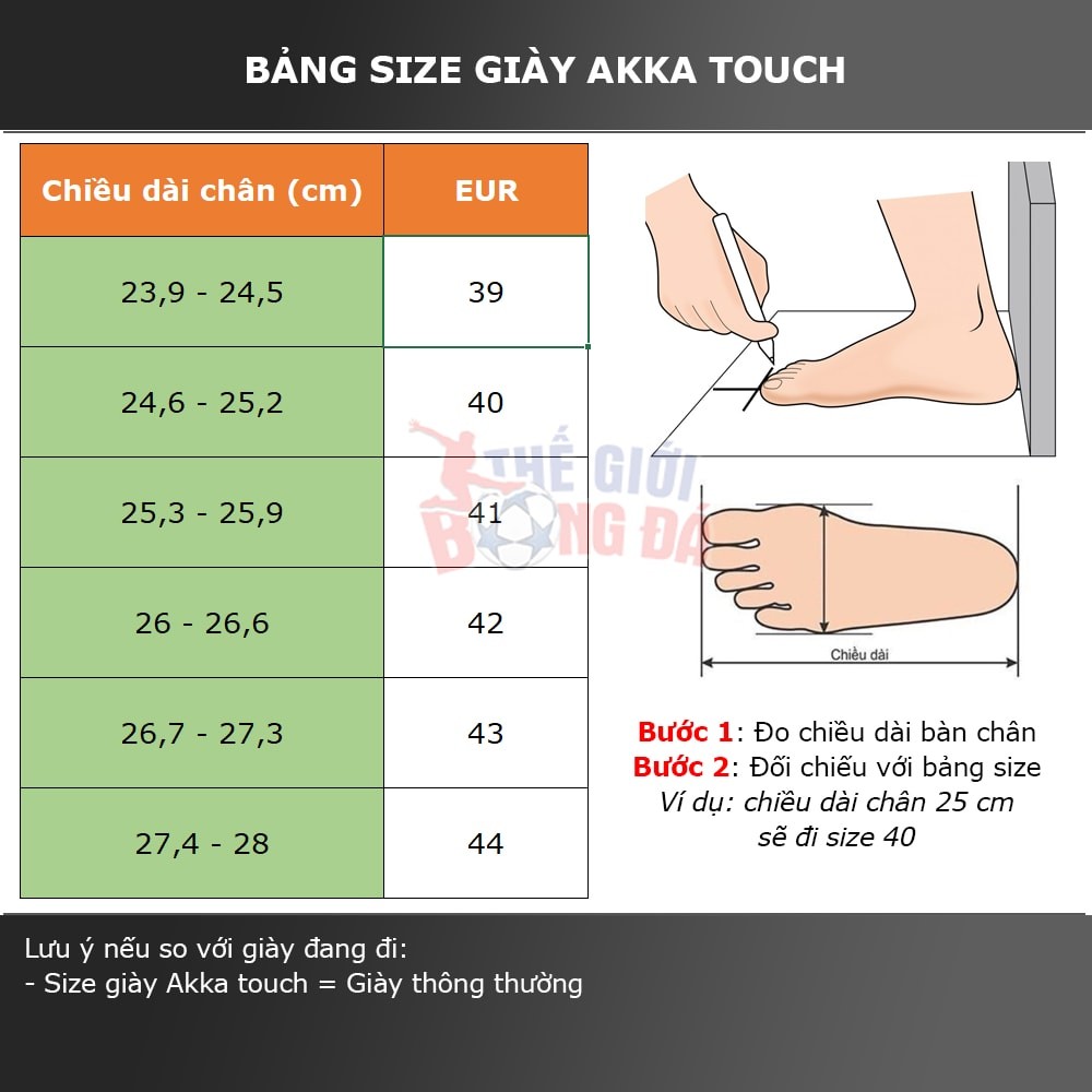 Giày đá bóng AKKA Touch 1 - Xanh trời