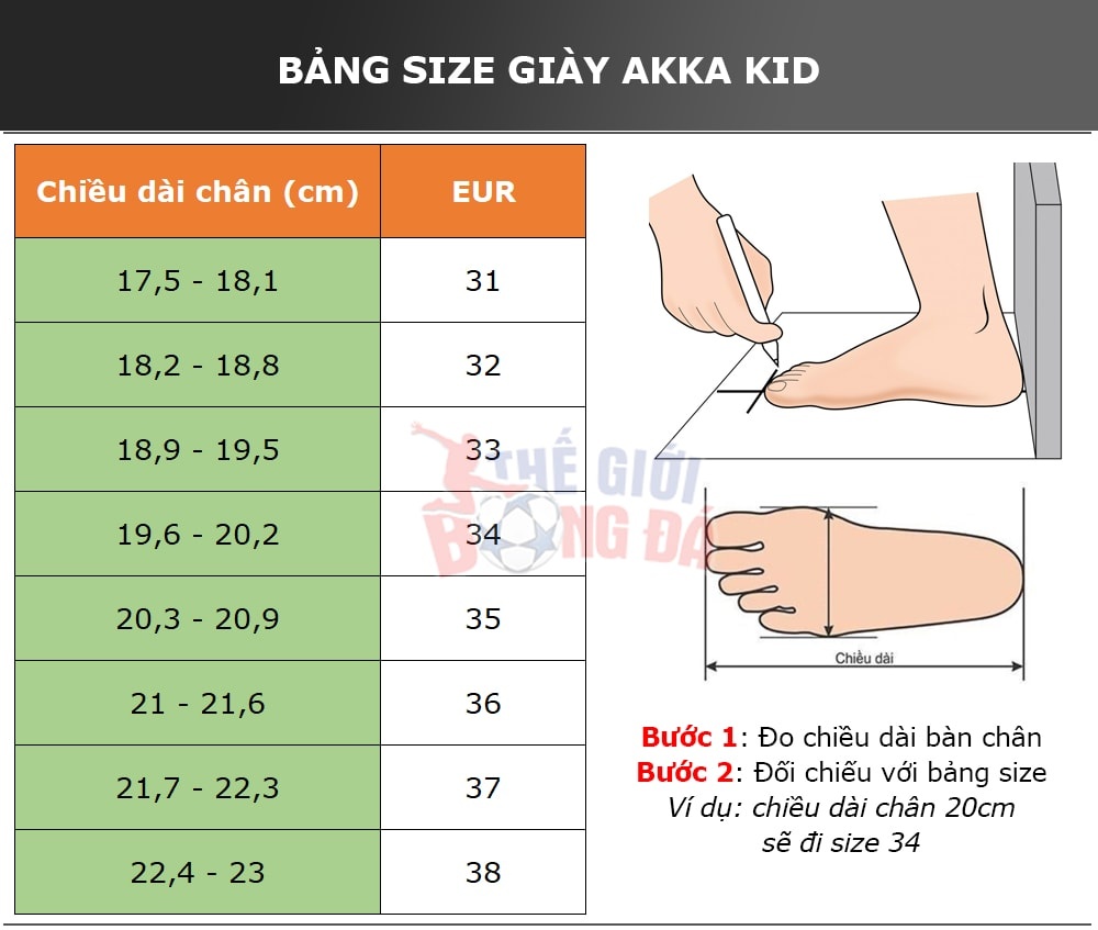 Giày AKKA Kid Speed 2-Bạc/cam