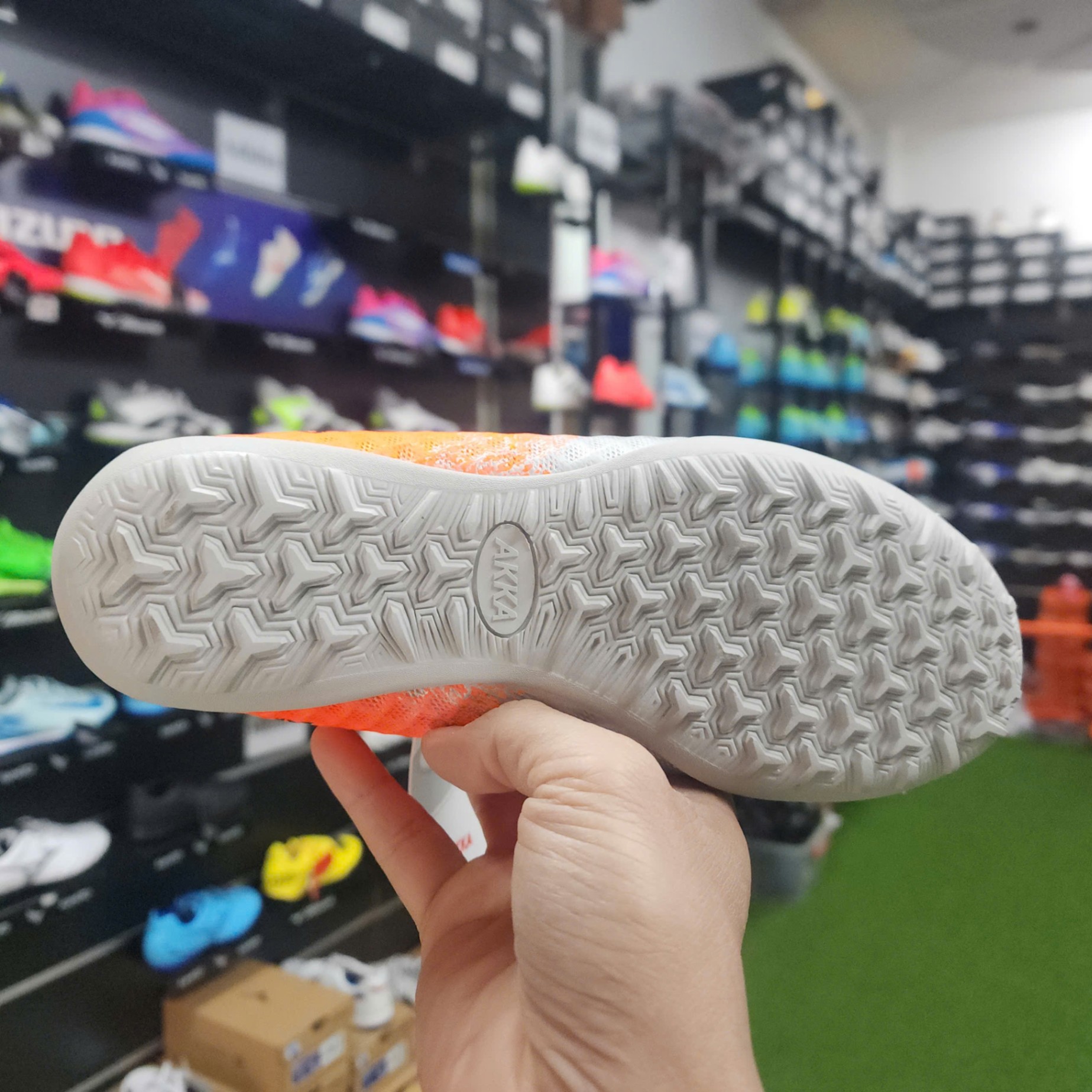 Giày AKKA Kid Speed 2-Bạc/cam
