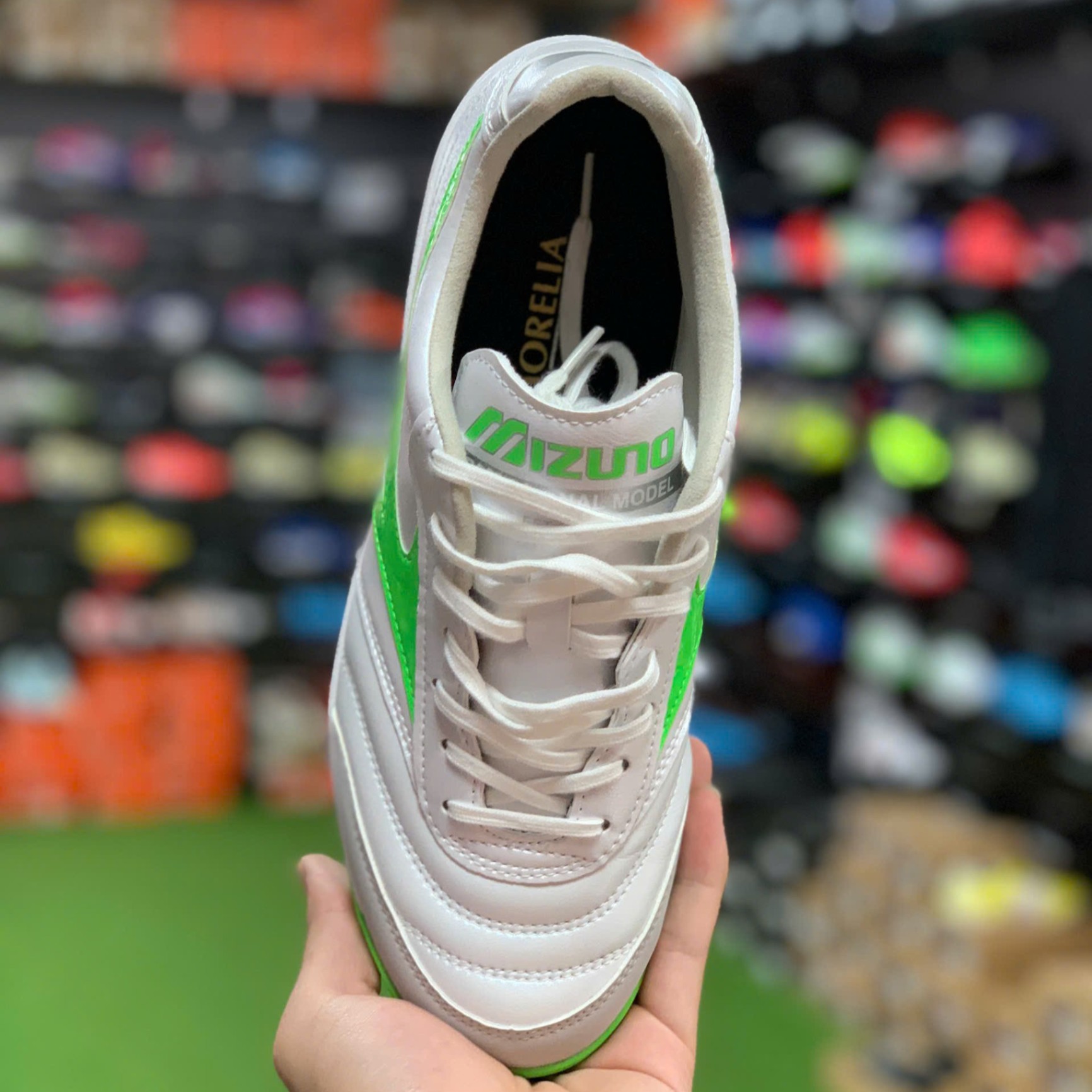 Mizuno Morelia Sala Pro Frontier Pack (bản đế mới) - Trắng/Xanh lá - Q1GB251337