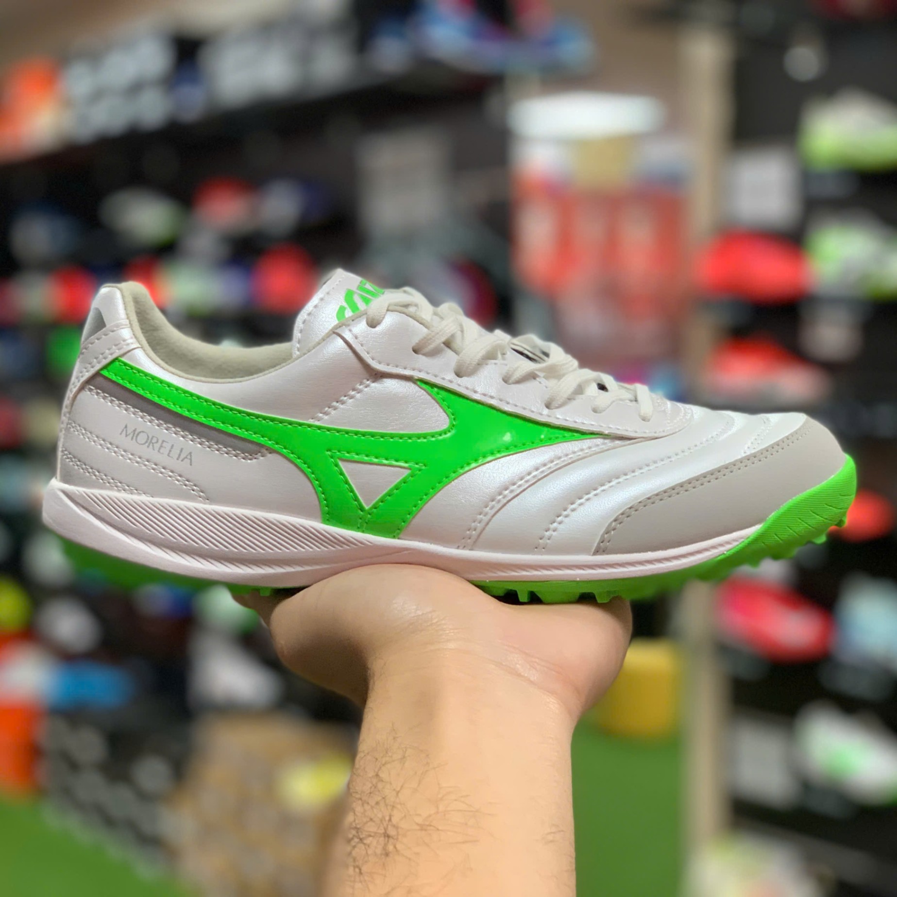 Mizuno Morelia Sala Pro Frontier Pack (bản đế mới) - Trắng/Xanh lá - Q1GB251337