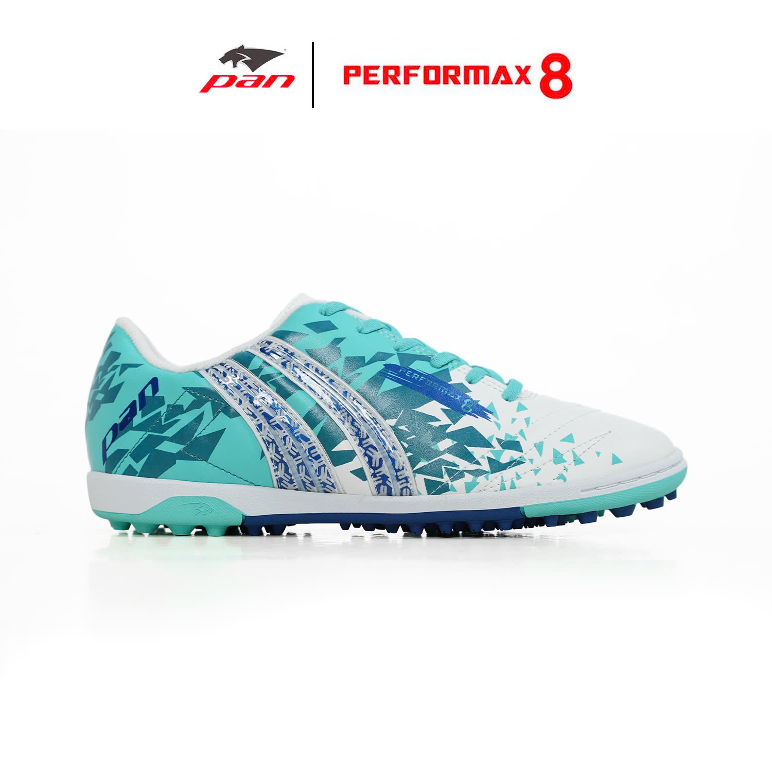 Pan Performax 8 2025 TF - Trắng/Xanh ngọc