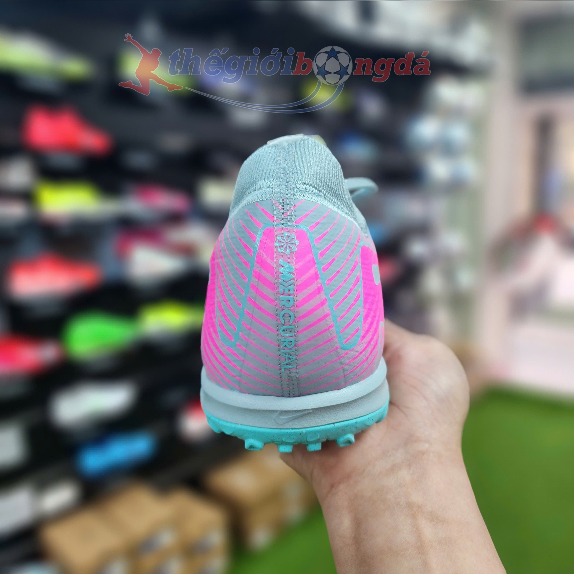 Nike Mercurial Vapor 16 Pro TF Refresh Prism Pack - Xám/hồng - FQ8687-301