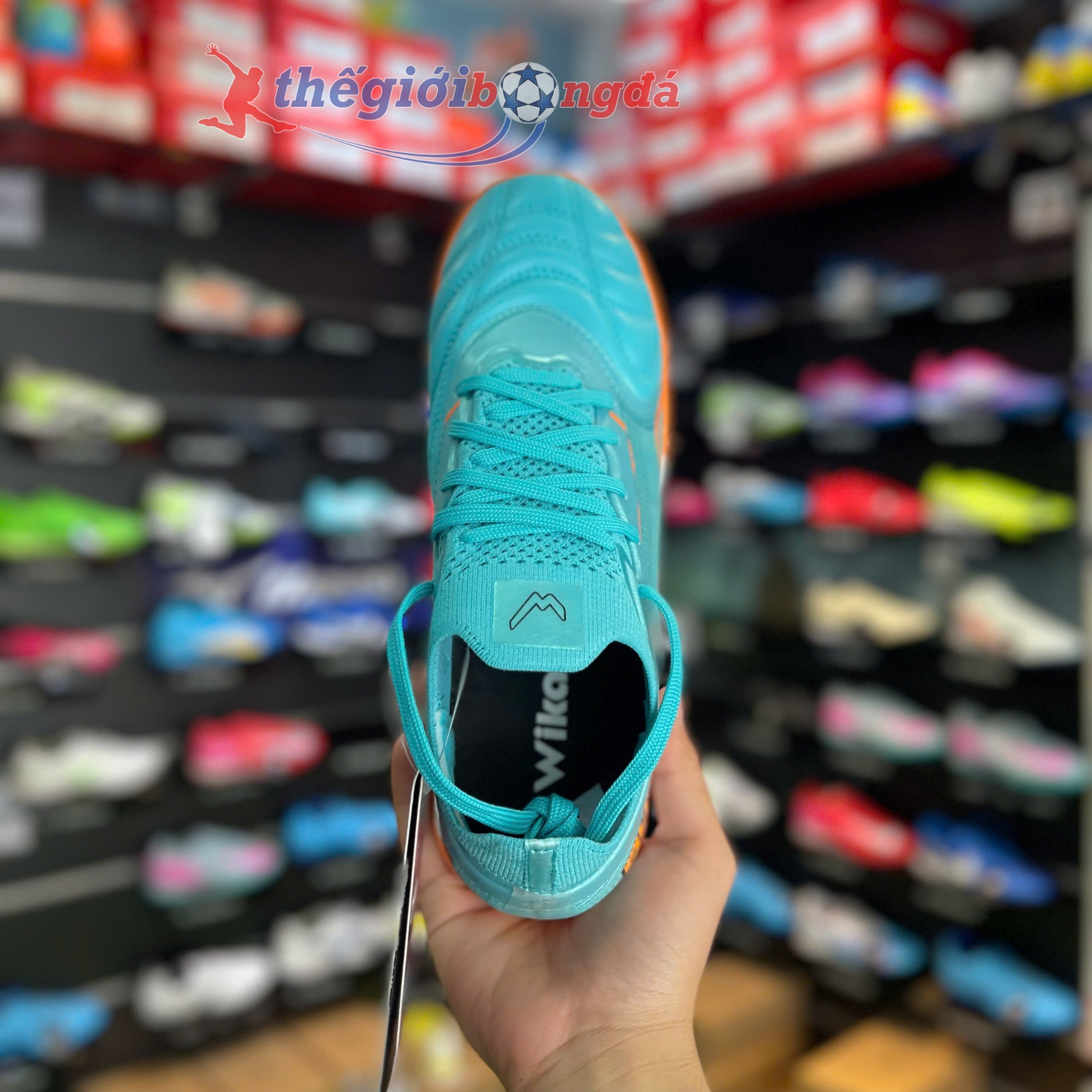 Giày đá bóng Wika QH19 Z-Vol Quang Hải - Xanh ngọc