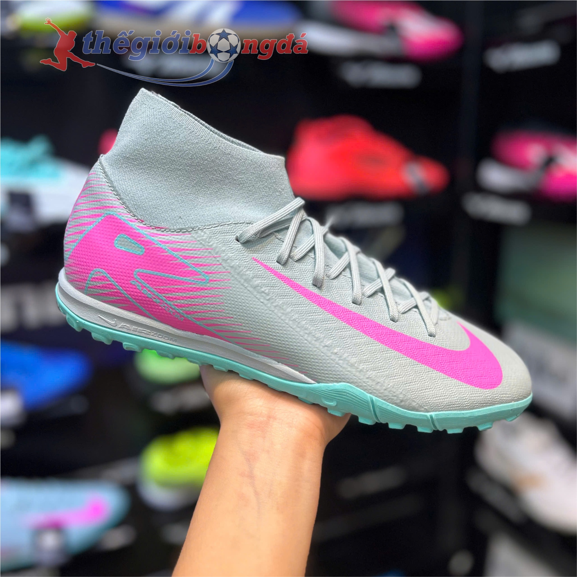 Nike Mercurial Superfly 10 Academy Prism/Refresh Pack - Xám/hồng - FQ8331-301