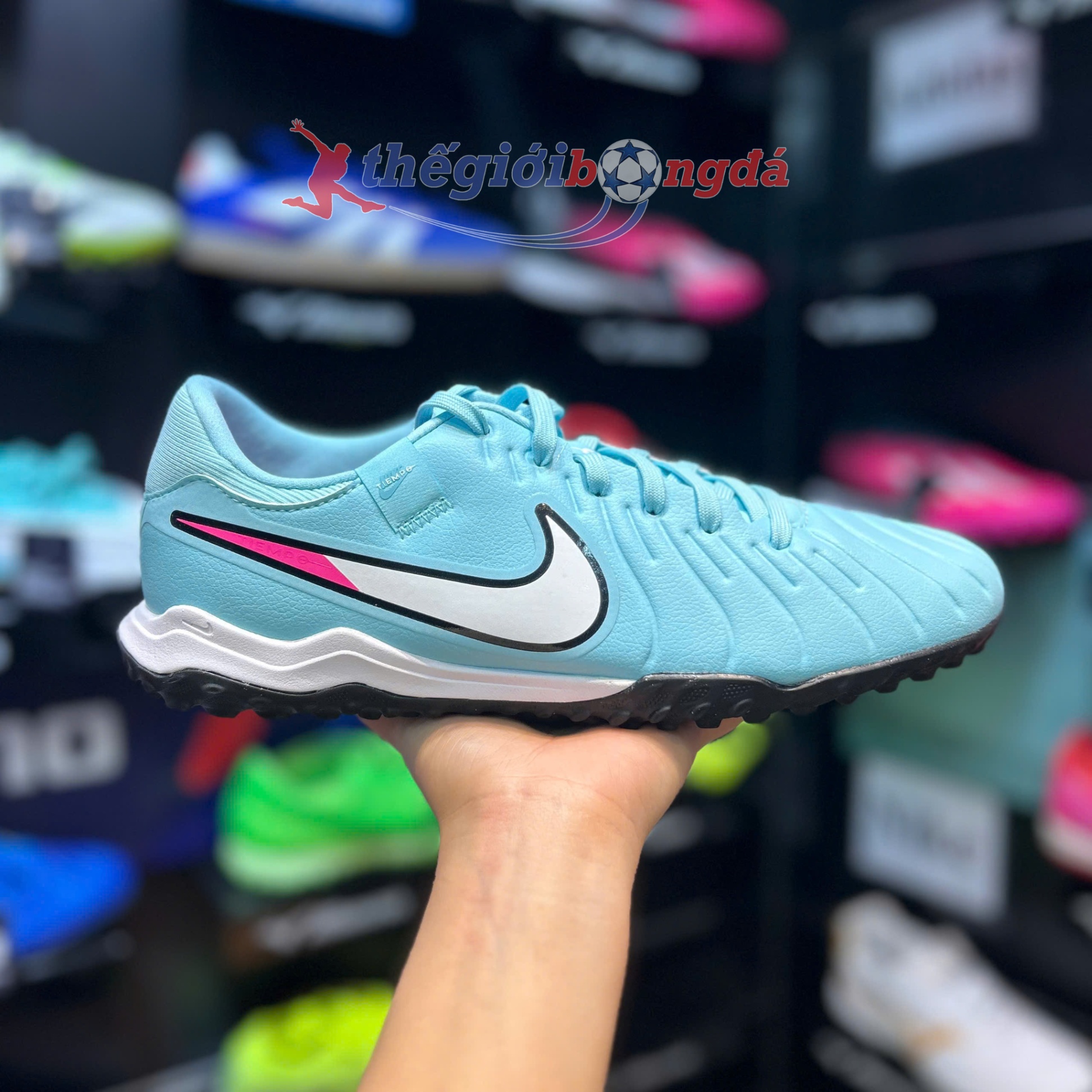 Nike Tiempo 10 Academy Prism/Refresh Pack TF - Xanh Ngọc - DV4342-401