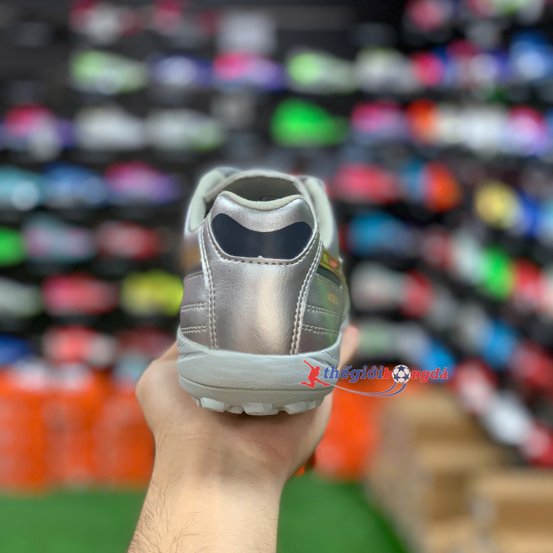 (Đế mới) Mizuno Morelia Sala Pro AS TF Platinum Silver  Q1GB251304