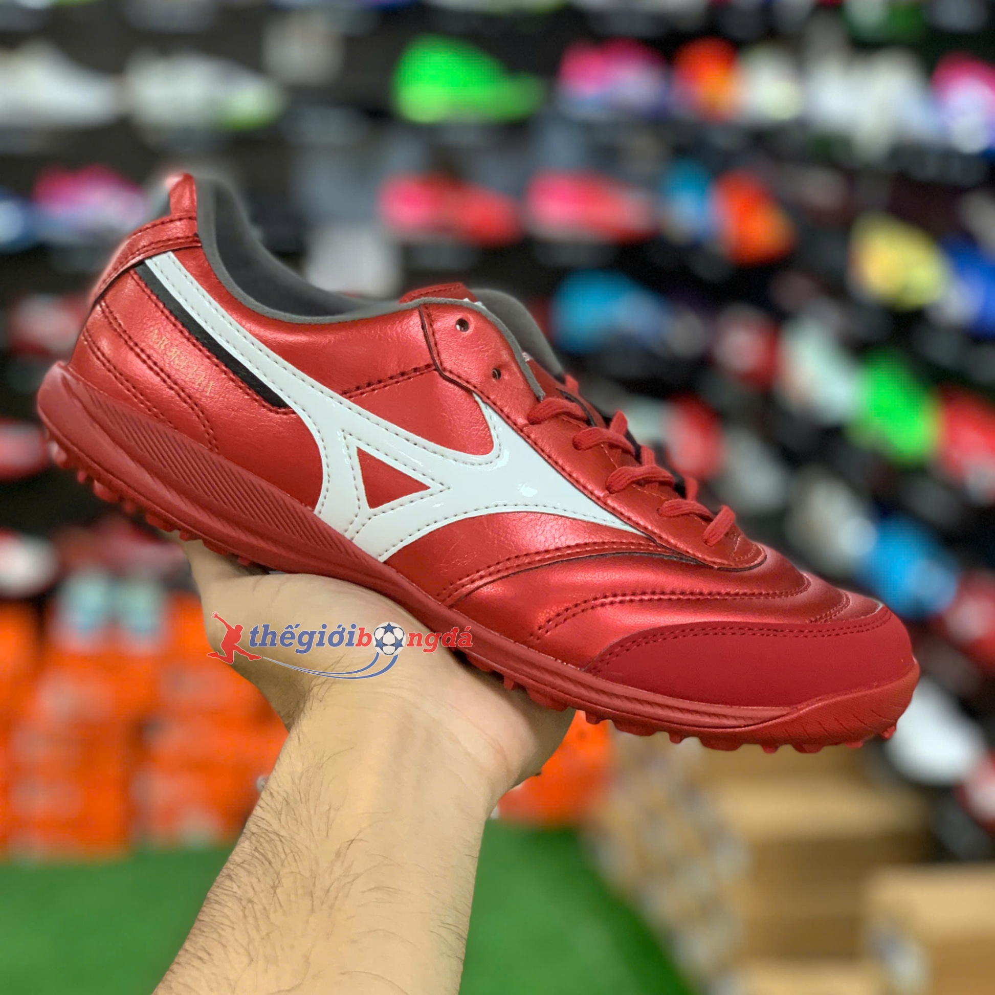 (Đế mới) Mizuno Morelia Sala Pro AS TF Red Ruby Q1GB251360