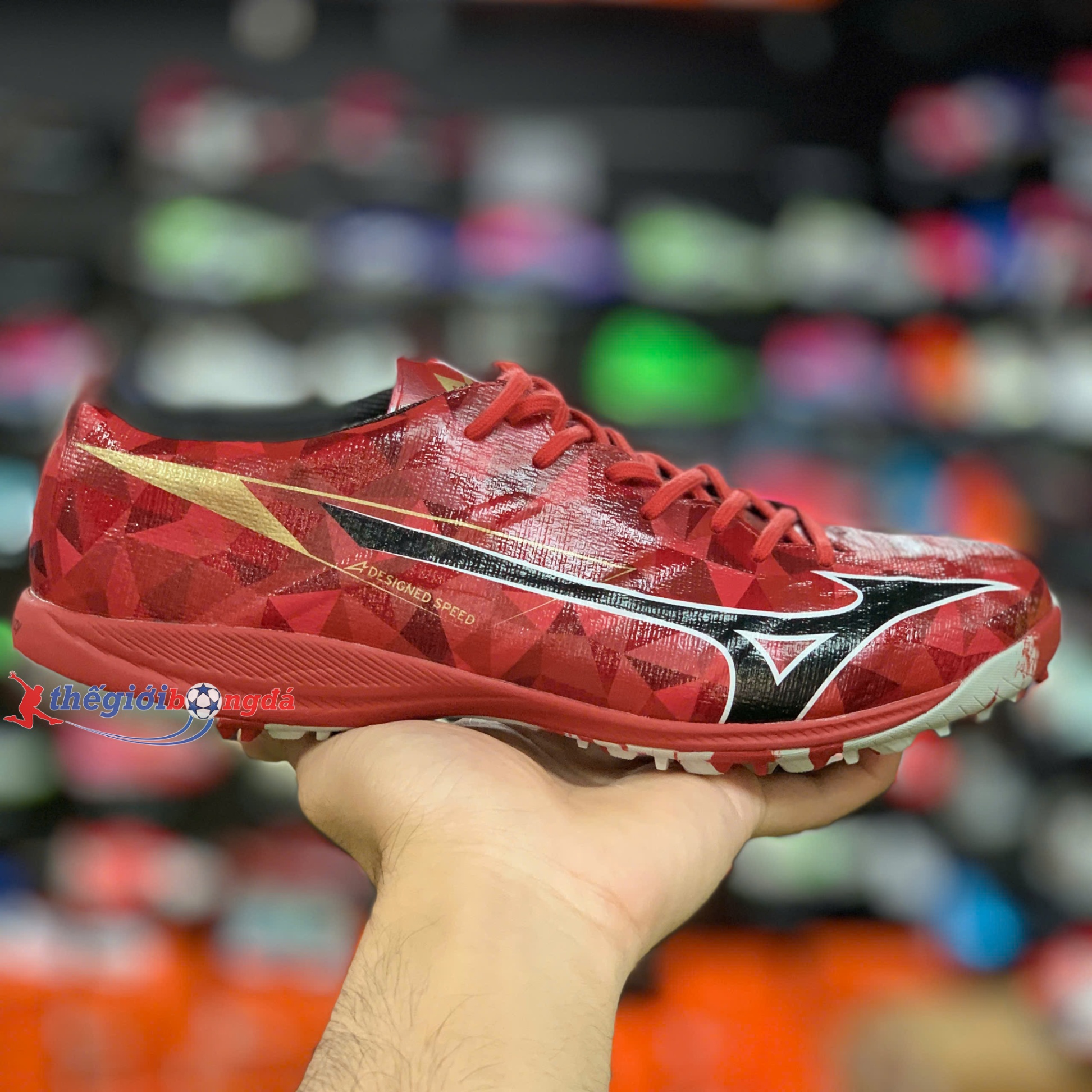 Mizuno Alpha II Elite TF Red Ruby Pack P1GD256260