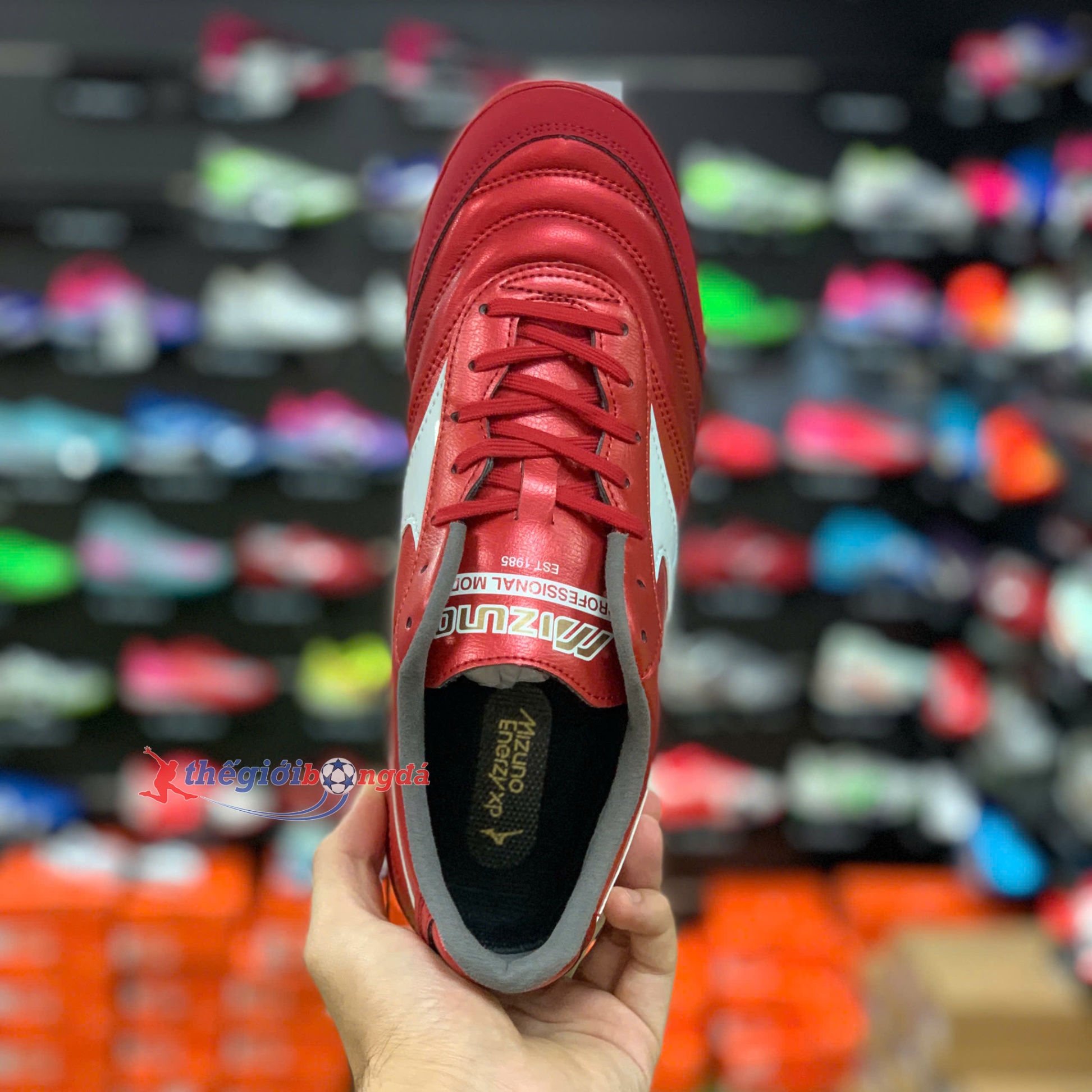 (Đế mới) Mizuno Morelia Sala Pro AS TF Red Ruby Q1GB251360