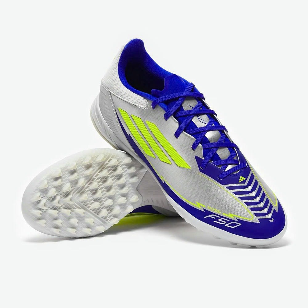 Adidas F50 Messi League La Vida Rapida TF Bạc/xanh IH0919