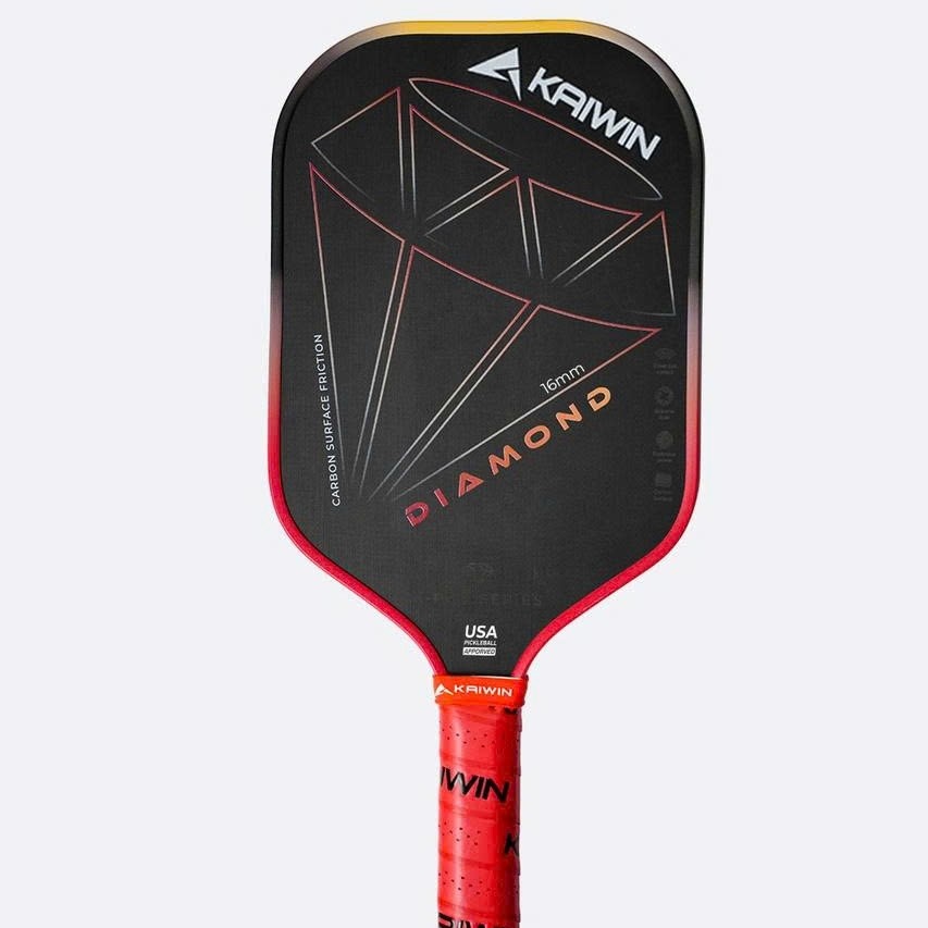 Vợt Pickleball Kaiwin Diamond 16mm - Đỏ