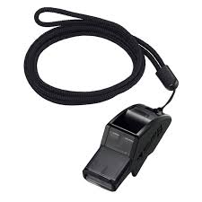 Phụ kiện bóng đá+Còi trọng tài bóng rổ Dolfin B đen có dây+38411838