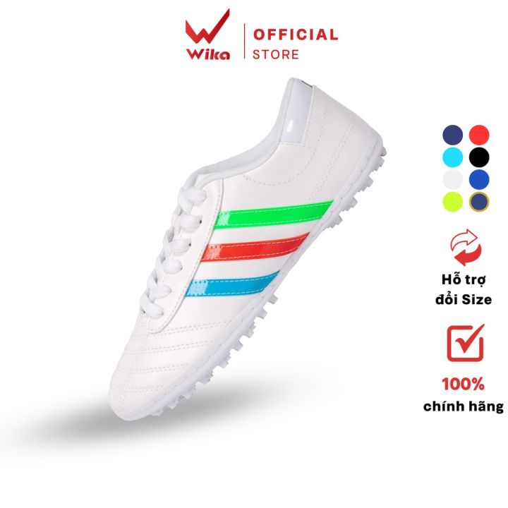 Giày ba sọc Wika CT3 - Xanh Đỏ