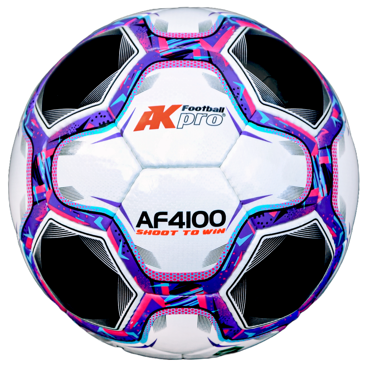 Bóng đá AKpro AF4100 - Trắng Tím - Size 4