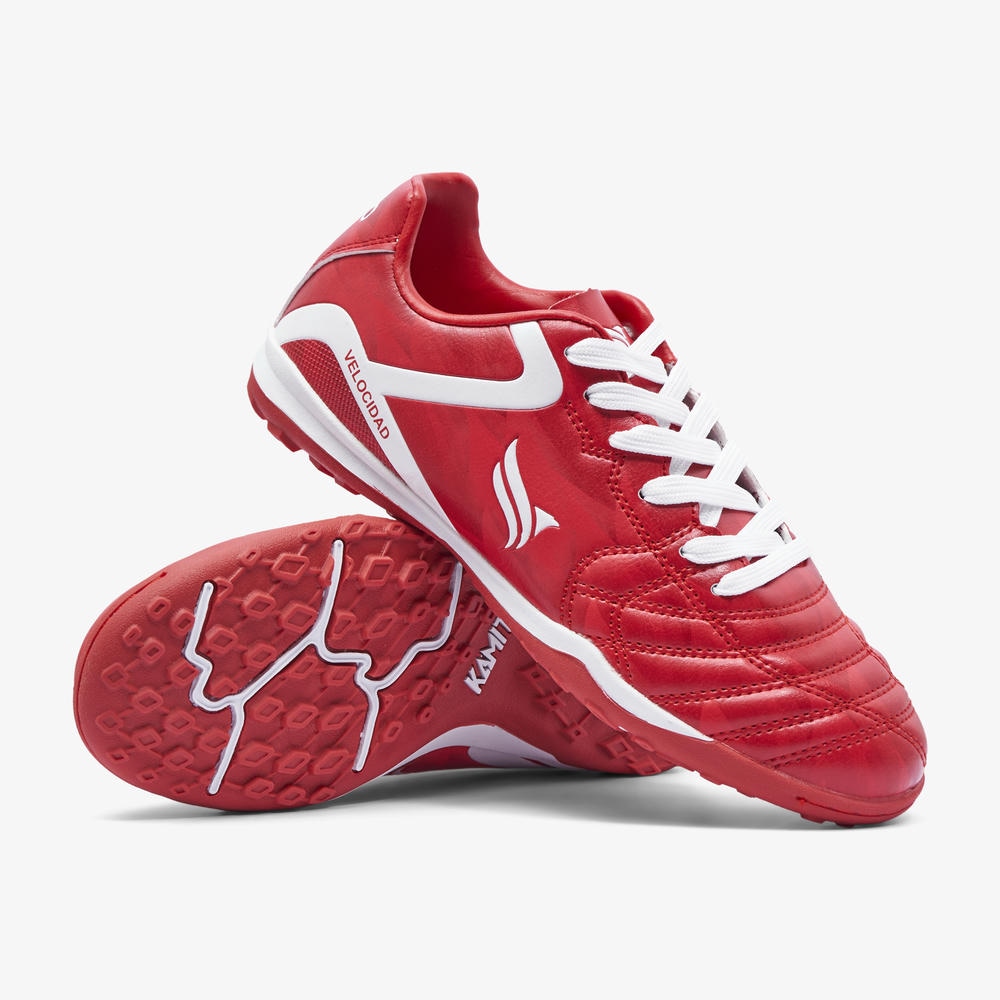 Giày Kamito Velocidad Kid TF Fire Back - Đỏ Trắng