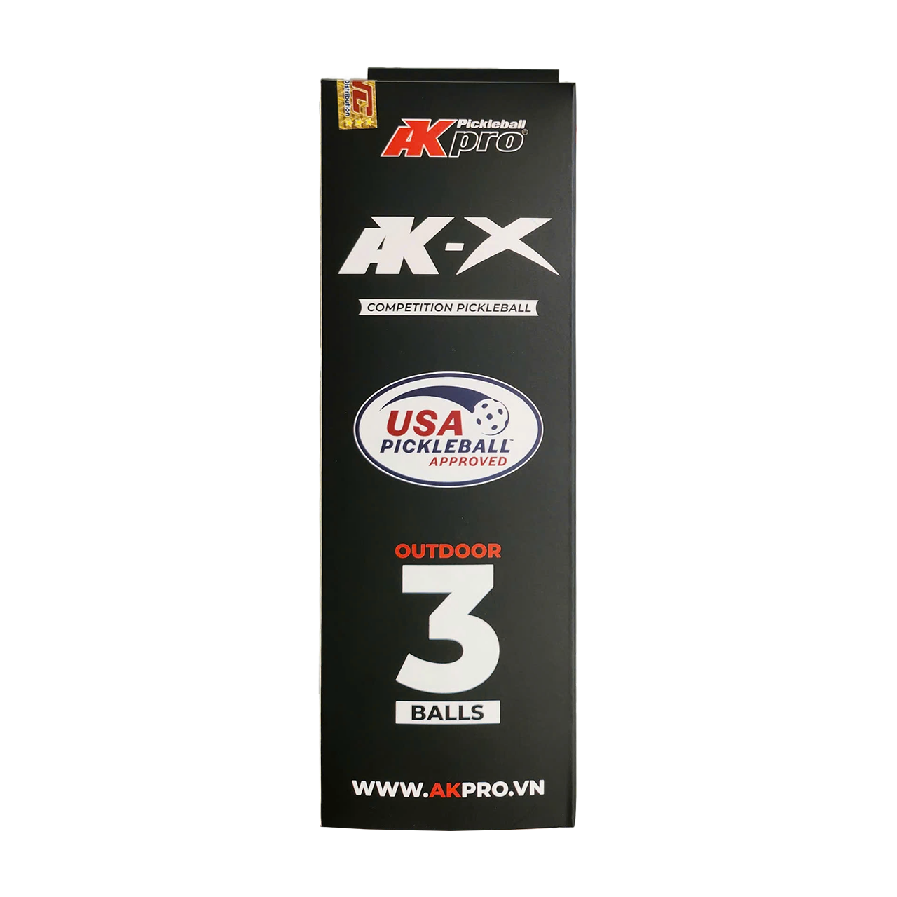 (uuu) Hộp 3 bóng Pickleball AKpro AK-X (48 lỗ)
