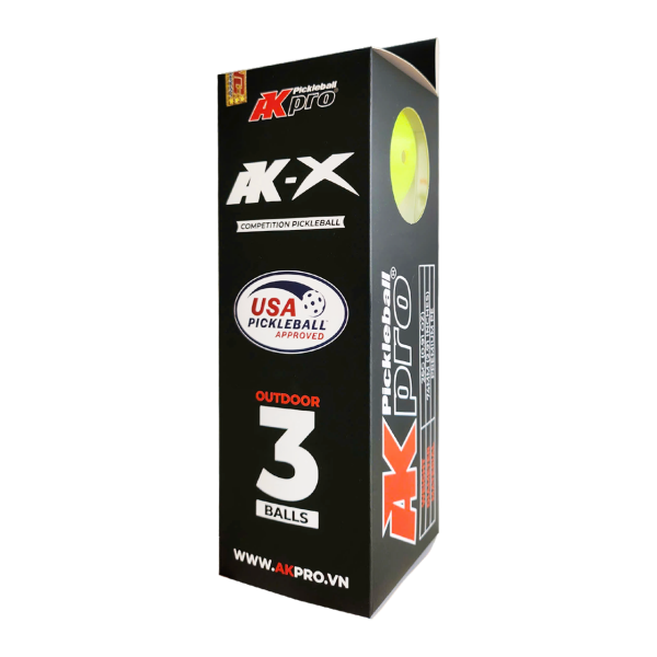 Bóng Pickleball AKPro - AK-X (hộp 3 quả) Tiêu chuẩn USAP