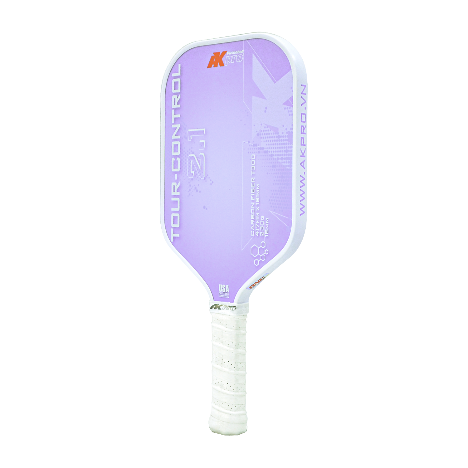 Vợt Pickleball Akpro TOUR-CONTROL 2.1 Carbon T300