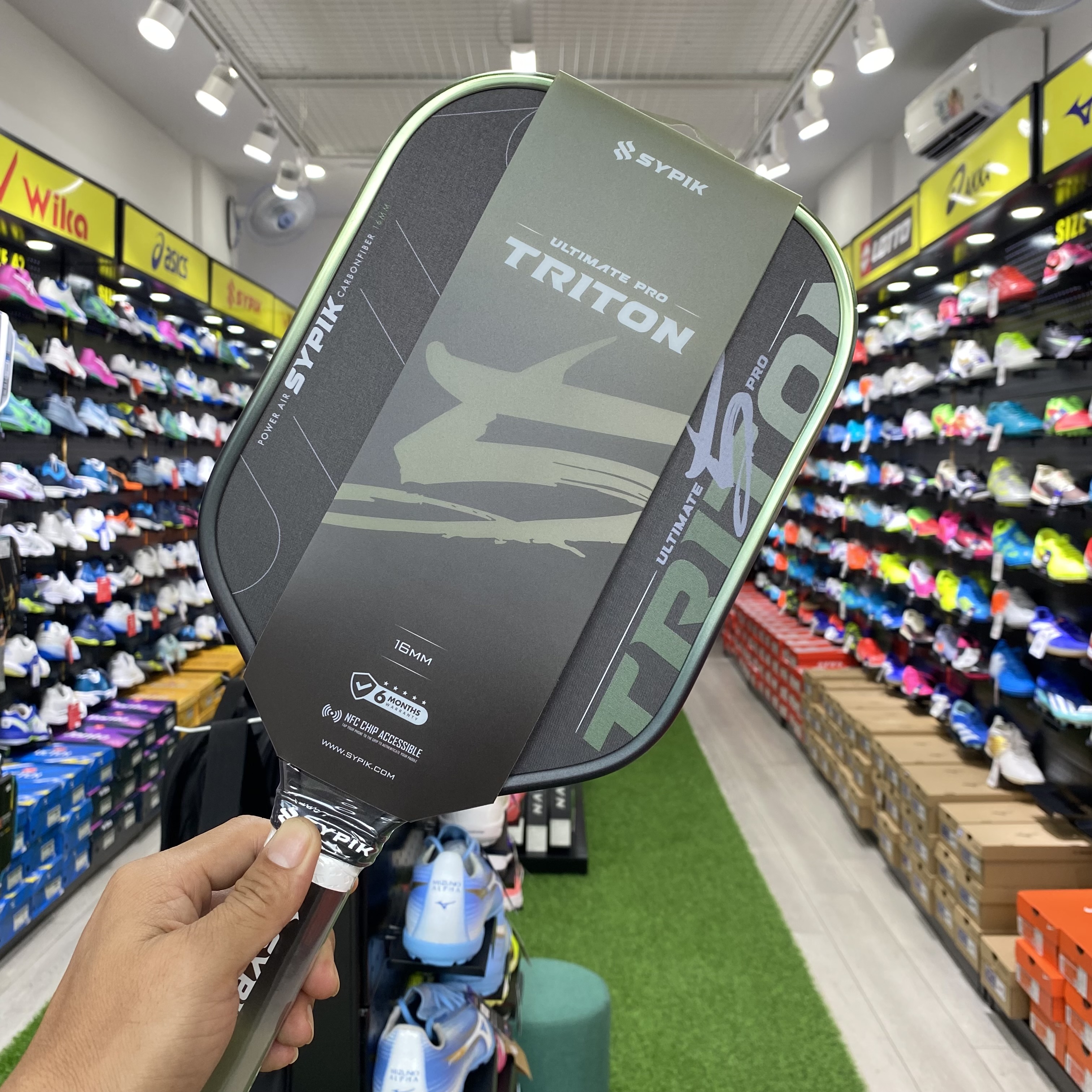 Vợt Pickleball Sypik Pro Tour Ultimate Triton 5 màu xanh lá mới