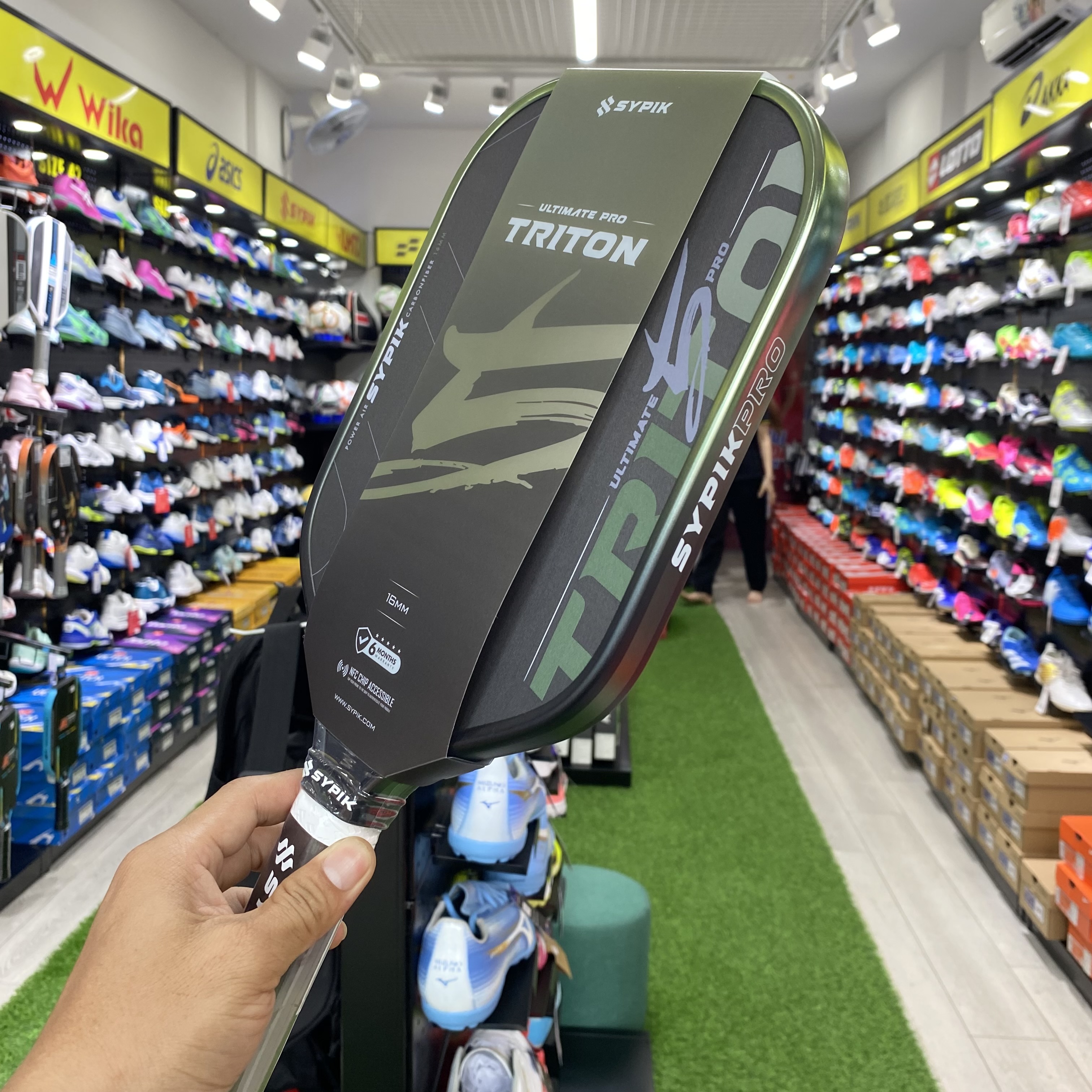 Vợt Pickleball Sypik Pro Tour Ultimate Triton 5 màu xanh lá mới