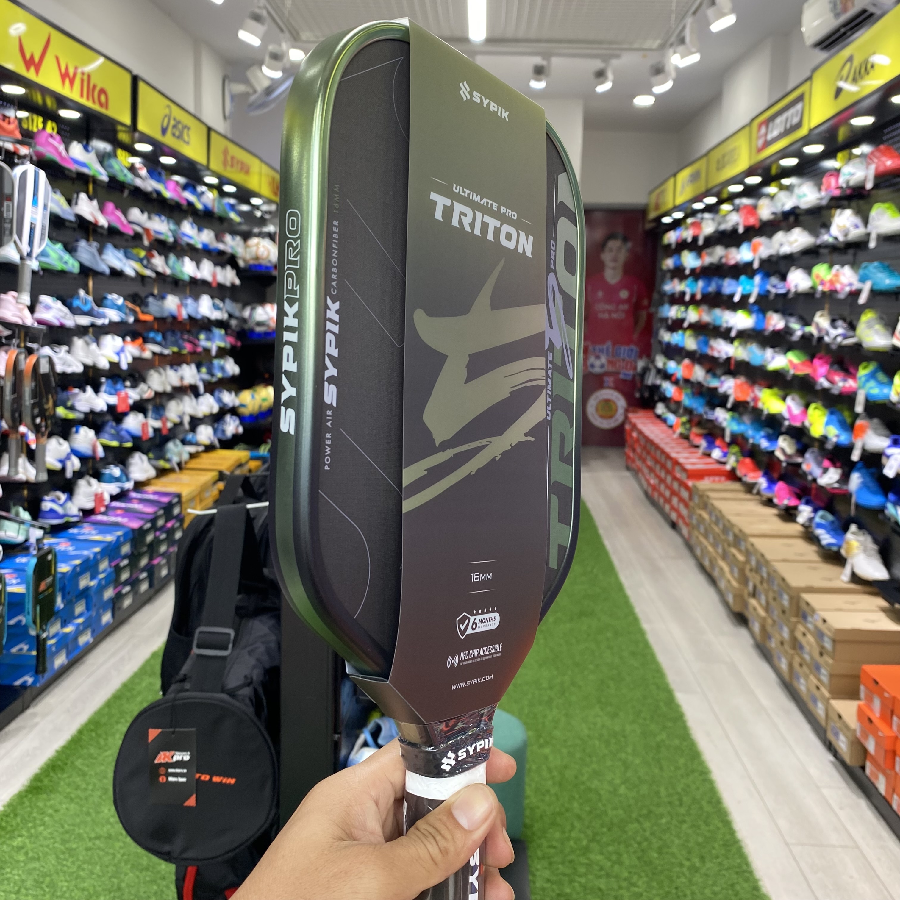 Vợt Pickleball Sypik Pro Tour Ultimate Triton 5 màu xanh lá mới
