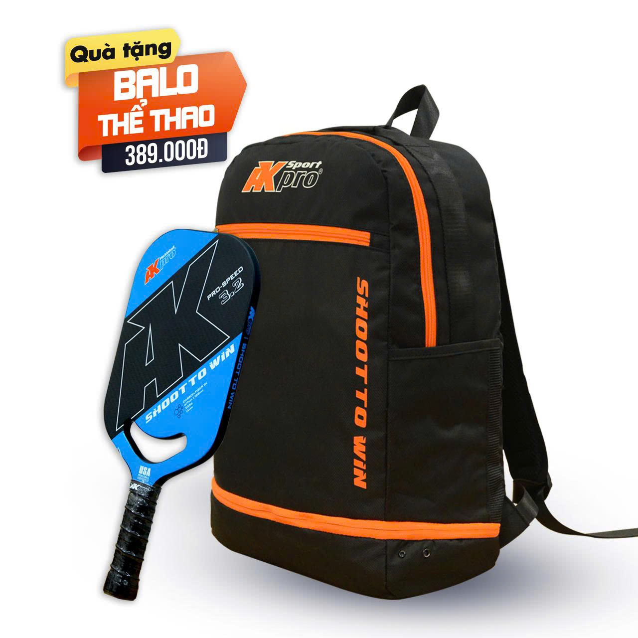 Vợt Pickleball AKpro PRO-SPEED 3.2 Carbon 3K