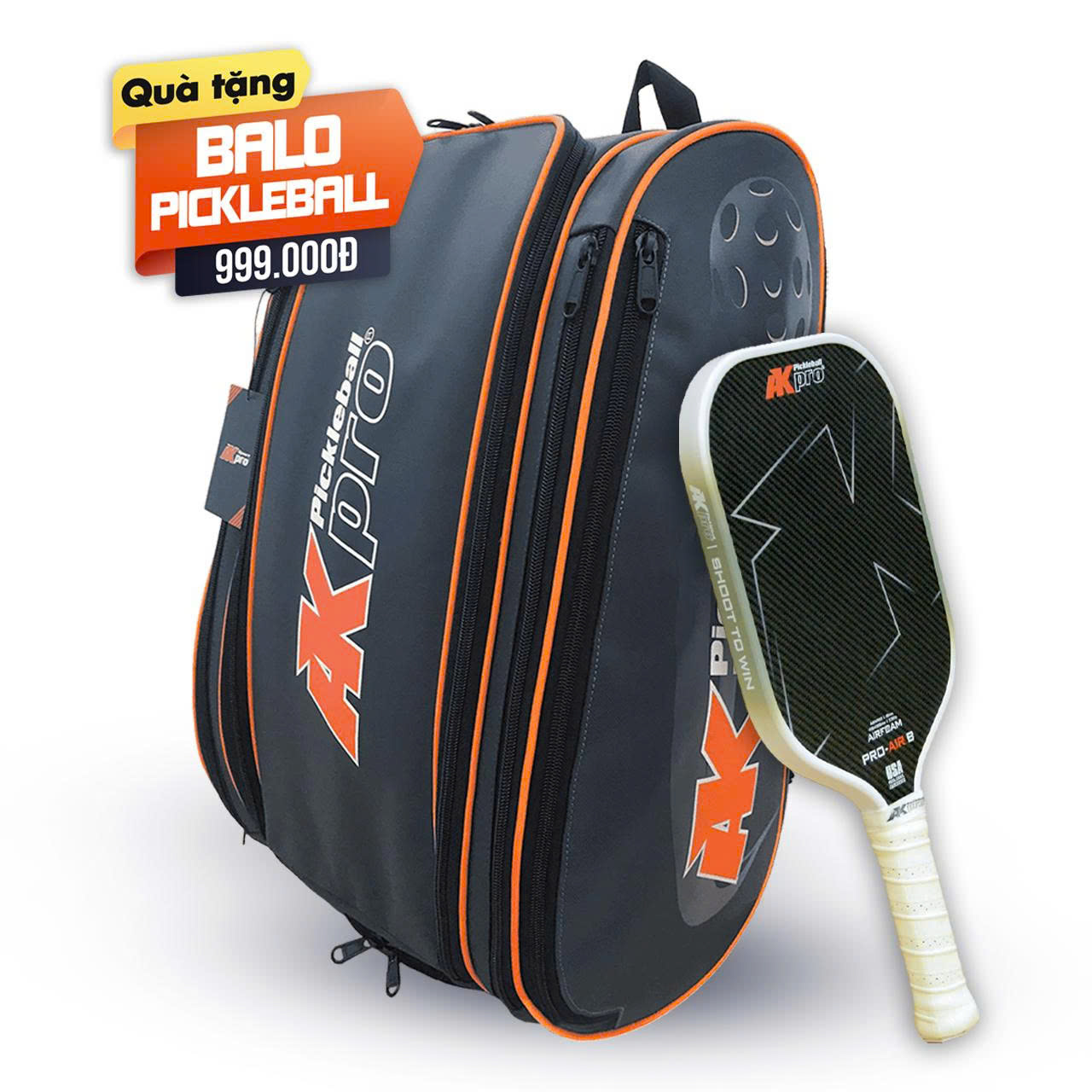 Vợt Pickleball Akpo Pro-Air B– Aramid