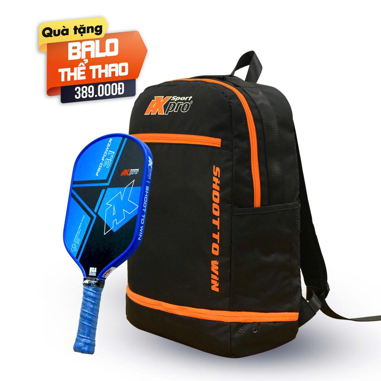 Vợt Pickleball Akpro PRO-POWER 3.1 Carbon T700