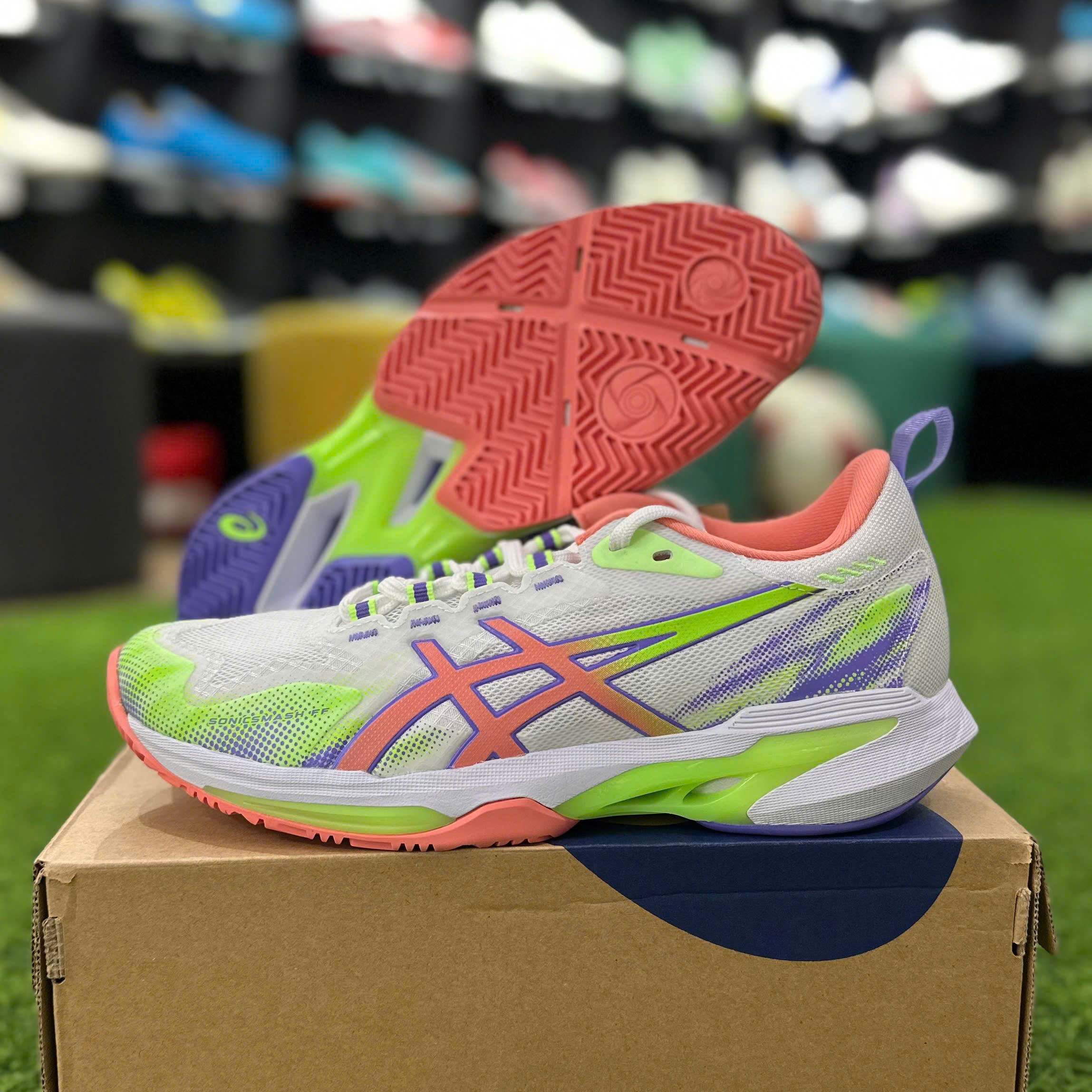 Giày Pickleball/Tennis Nữ Asics Sonic Smash FF Trắng XLá - 1042A311-100