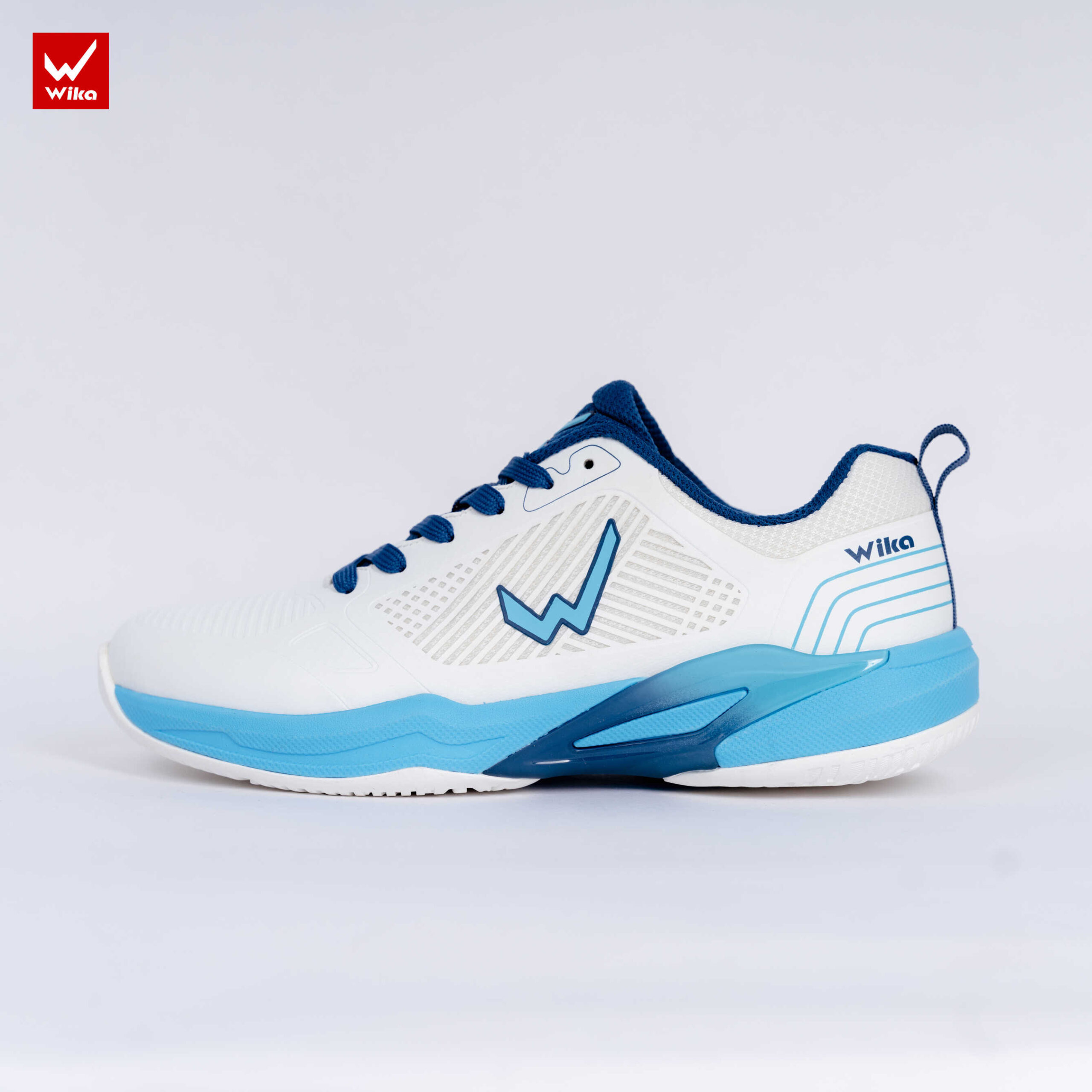 Giày Pickleball Wika Varus Quang Dương trắng xanh