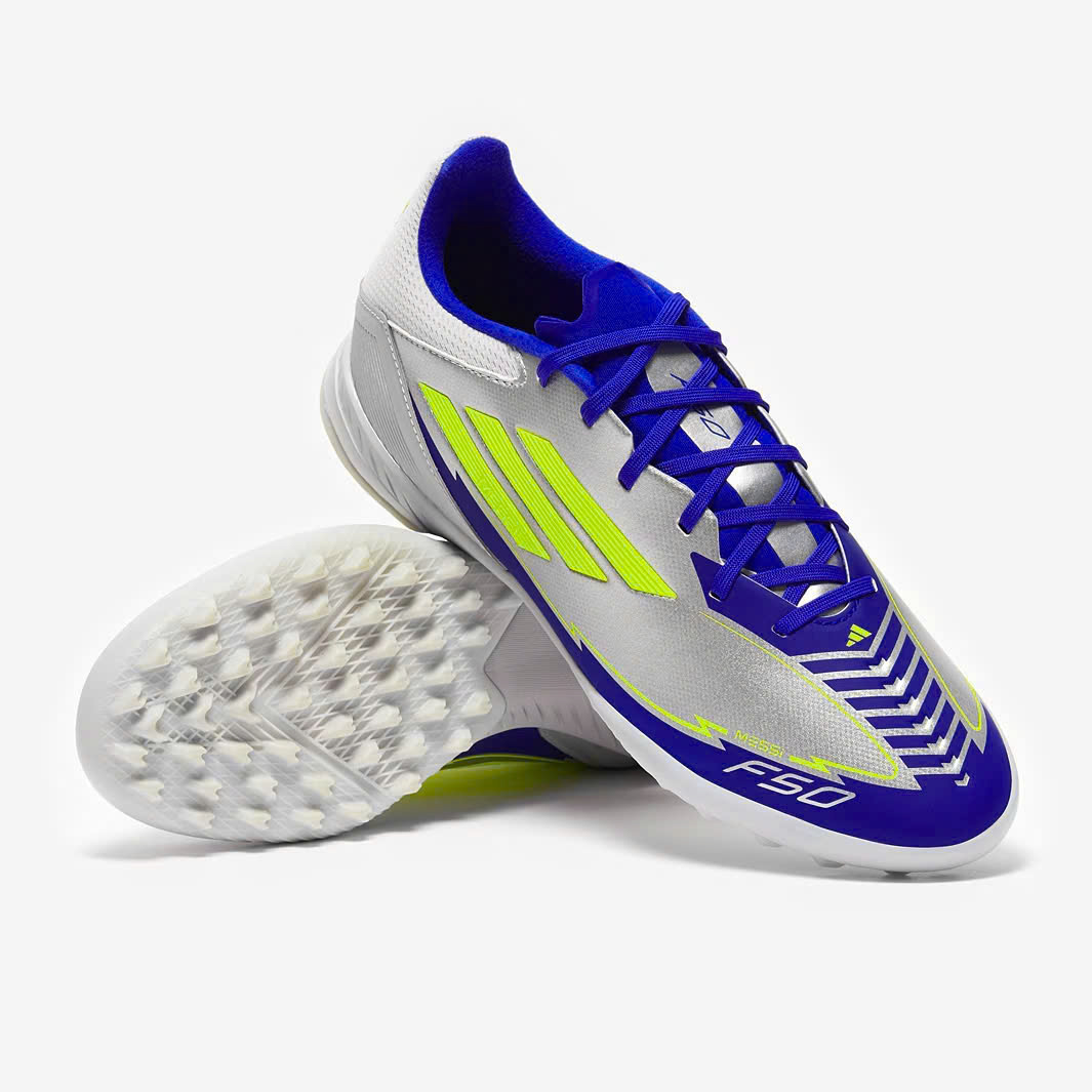 Adidas F50 Messi League La Vida Rapida TF - Bạc/xanh - IH0919