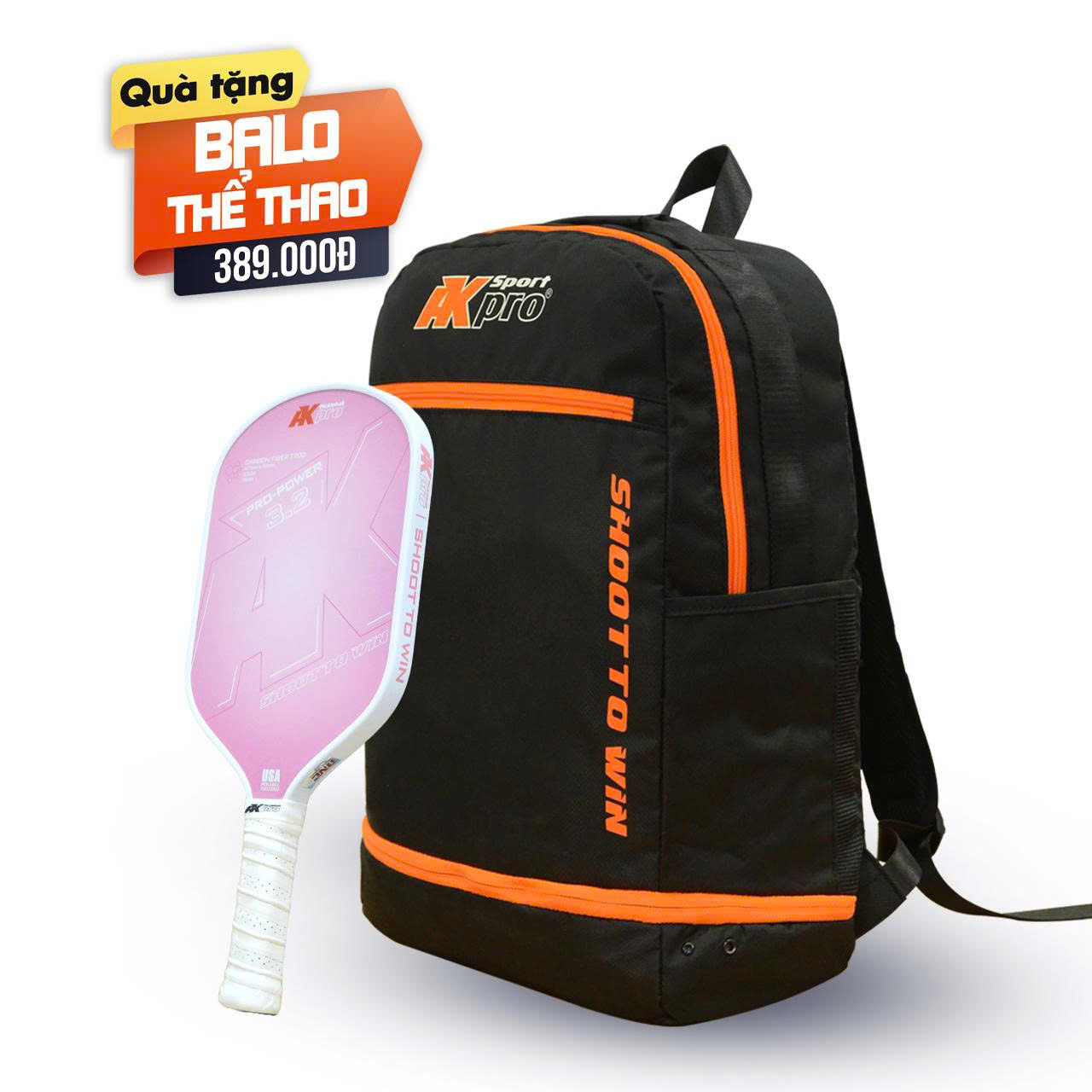 Vợt Pickleball Akpro PRO-POWER 3.2 Carbon T700