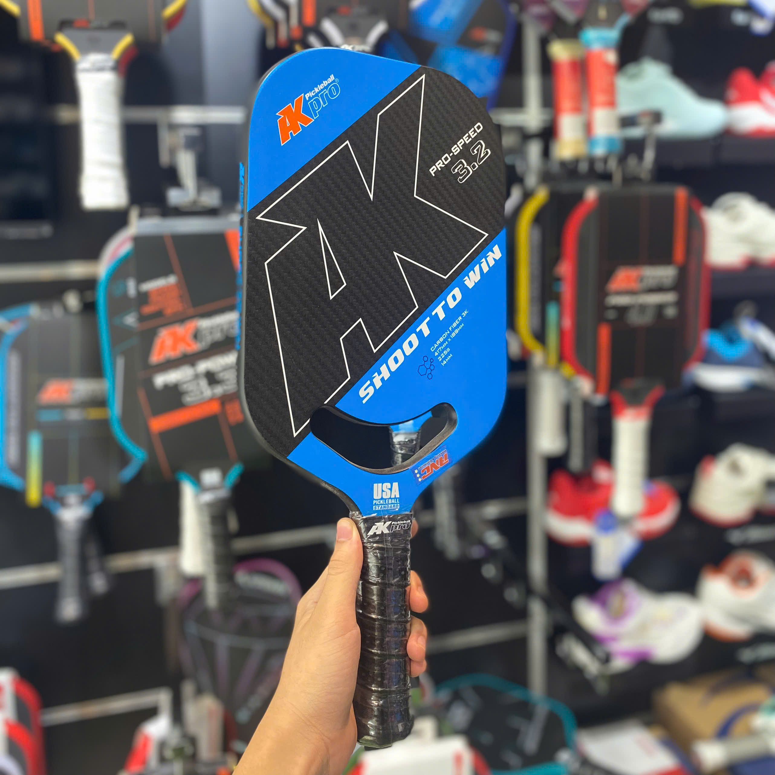 Vợt Pickleball AKpro PRO-SPEED 3.2 Carbon 3K