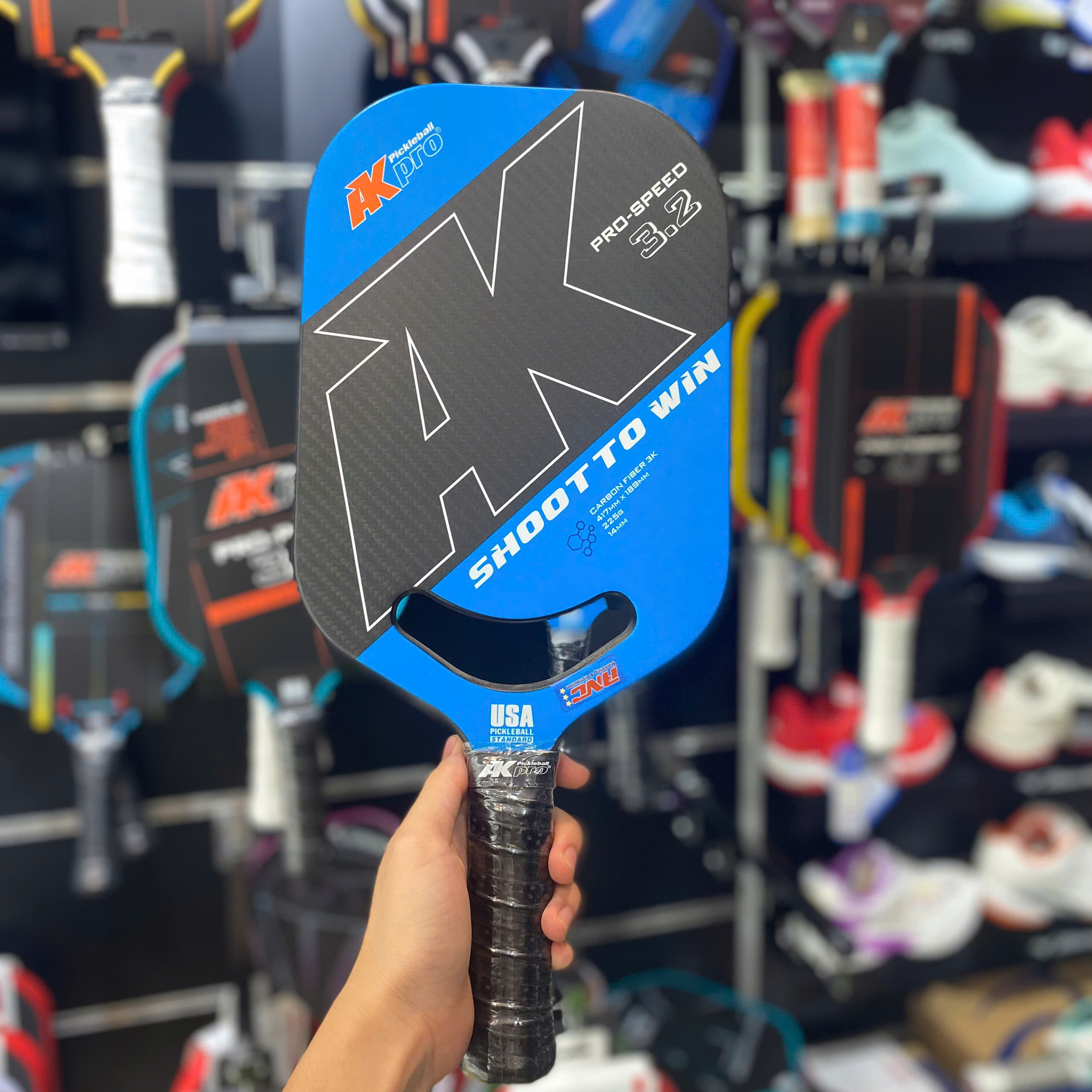 Vợt Pickleball AKpro PRO-SPEED 3.2 Carbon 3K